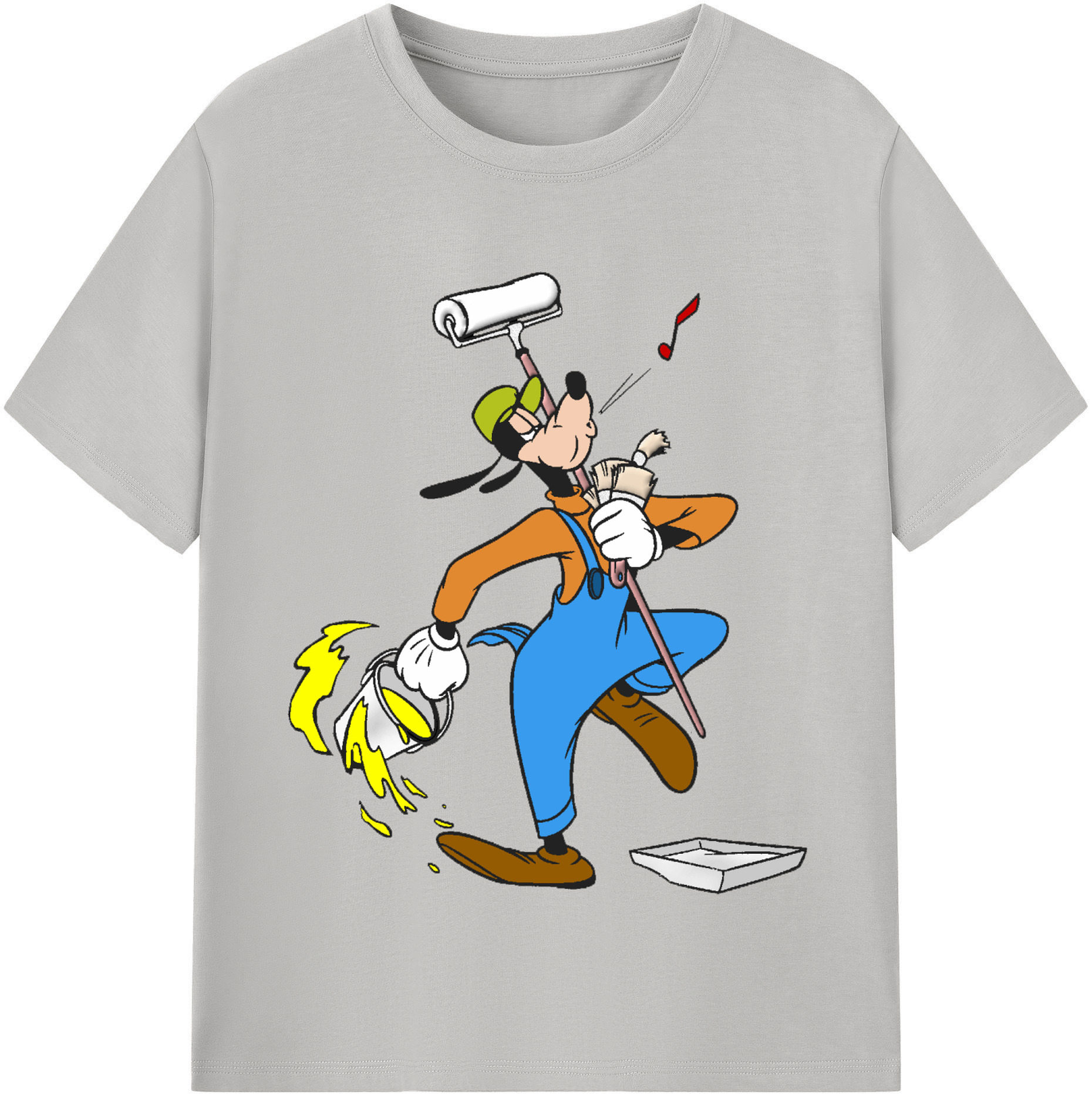 （画像用） ミッキーマウス Mickey Mouse レディースカジュアルプリントTシャツ（綿100％）