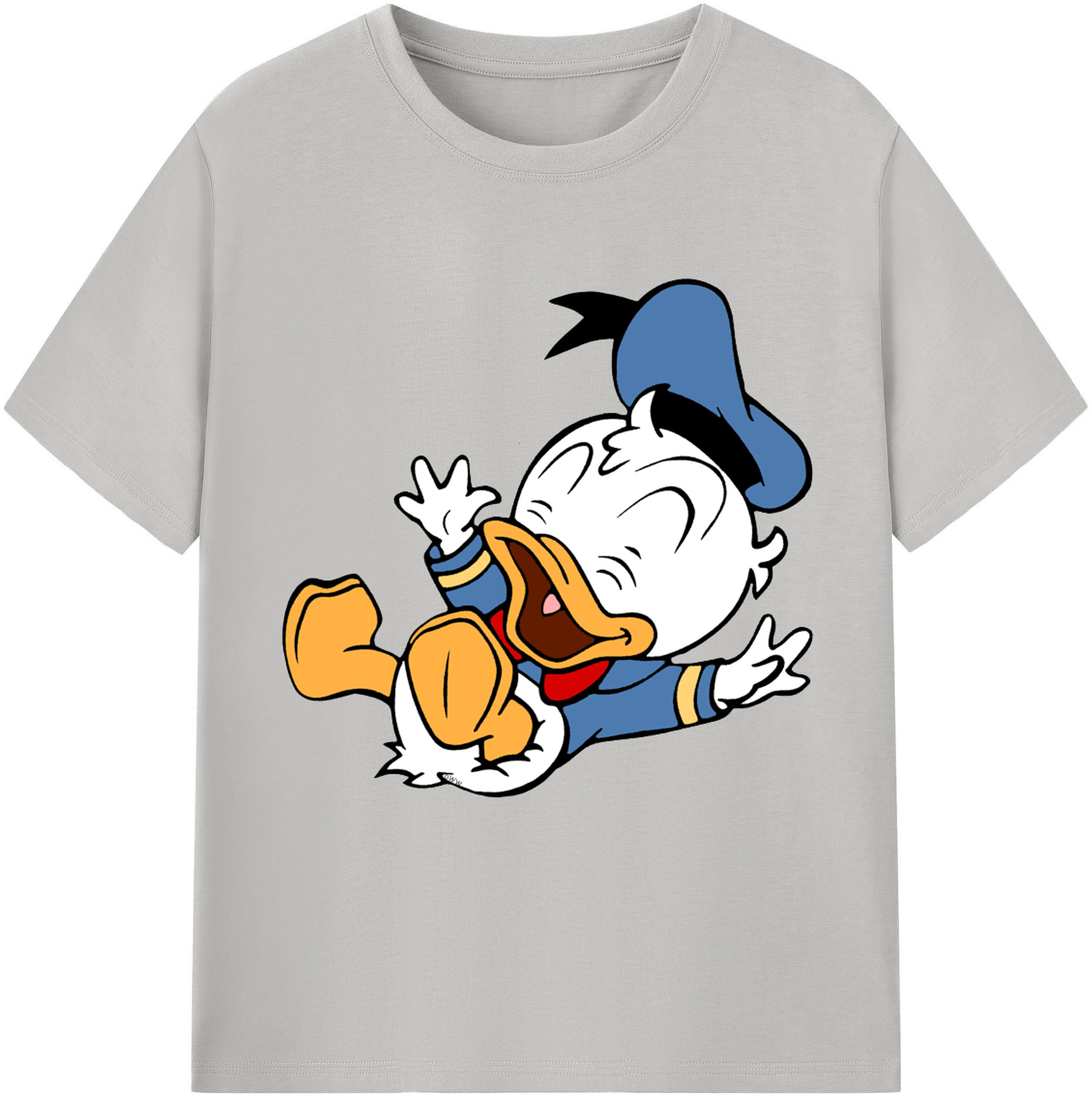 （画像用） ミッキーマウス Mickey Mouse レディースカジュアルプリントTシャツ（綿100％）