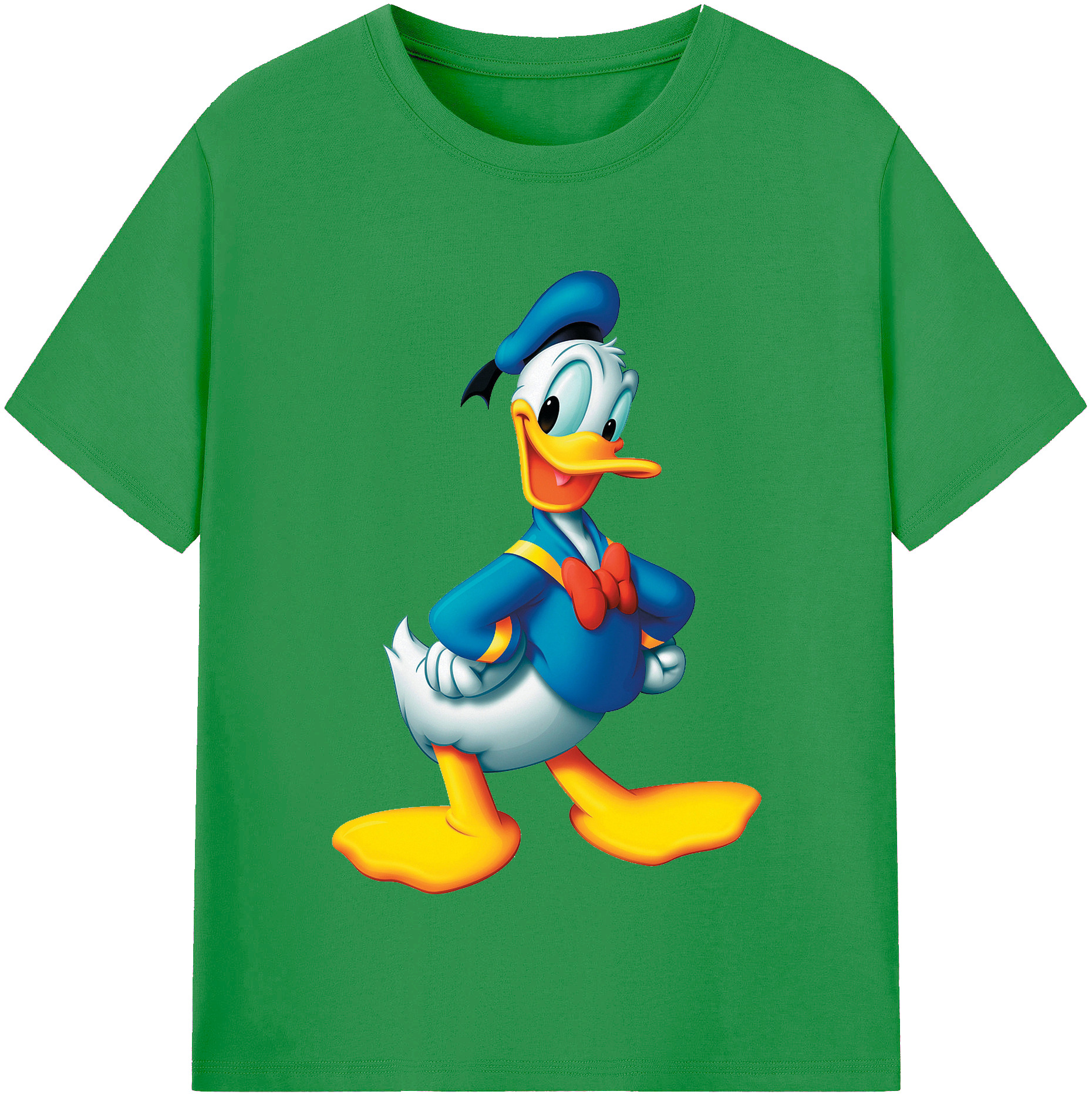 （画像用） ミッキーマウス Mickey Mouse レディースカジュアルプリントTシャツ（綿100％）