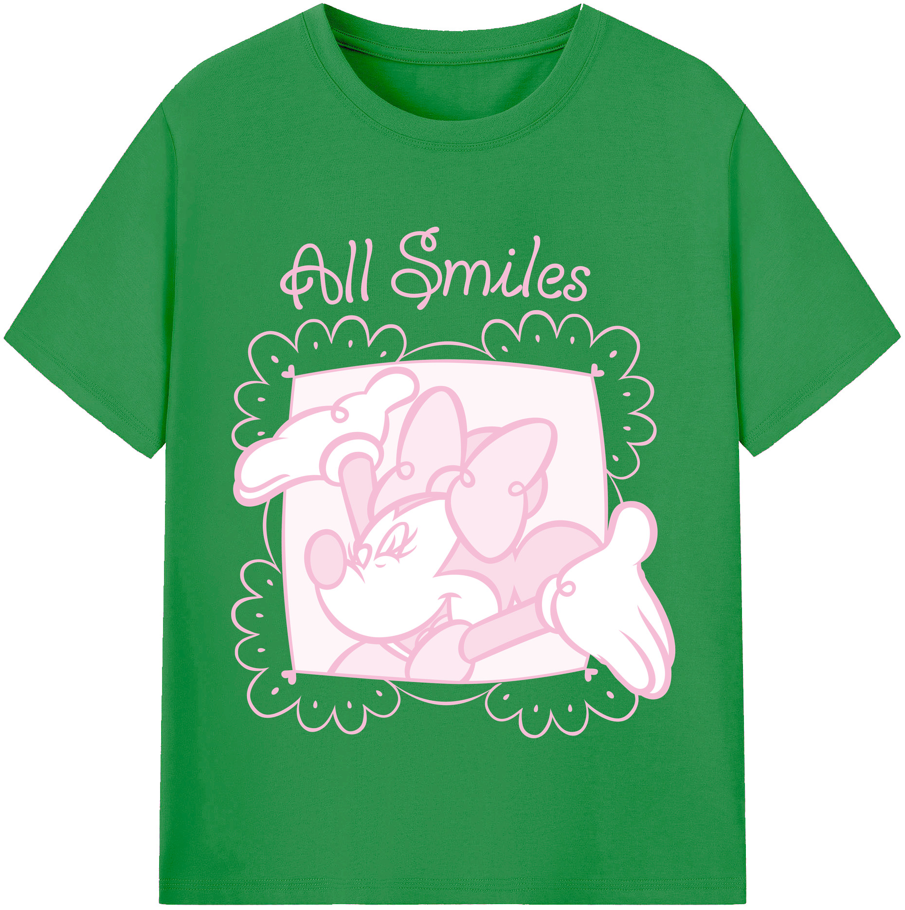 （画像用） ミッキーマウス Mickey Mouse レディースカジュアルプリントTシャツ（綿100％）
