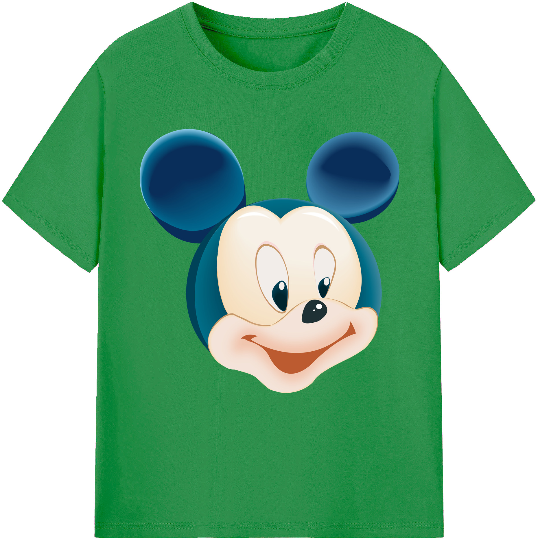 （画像用） ミッキーマウス Mickey Mouse レディースカジュアルプリントTシャツ（綿100％）