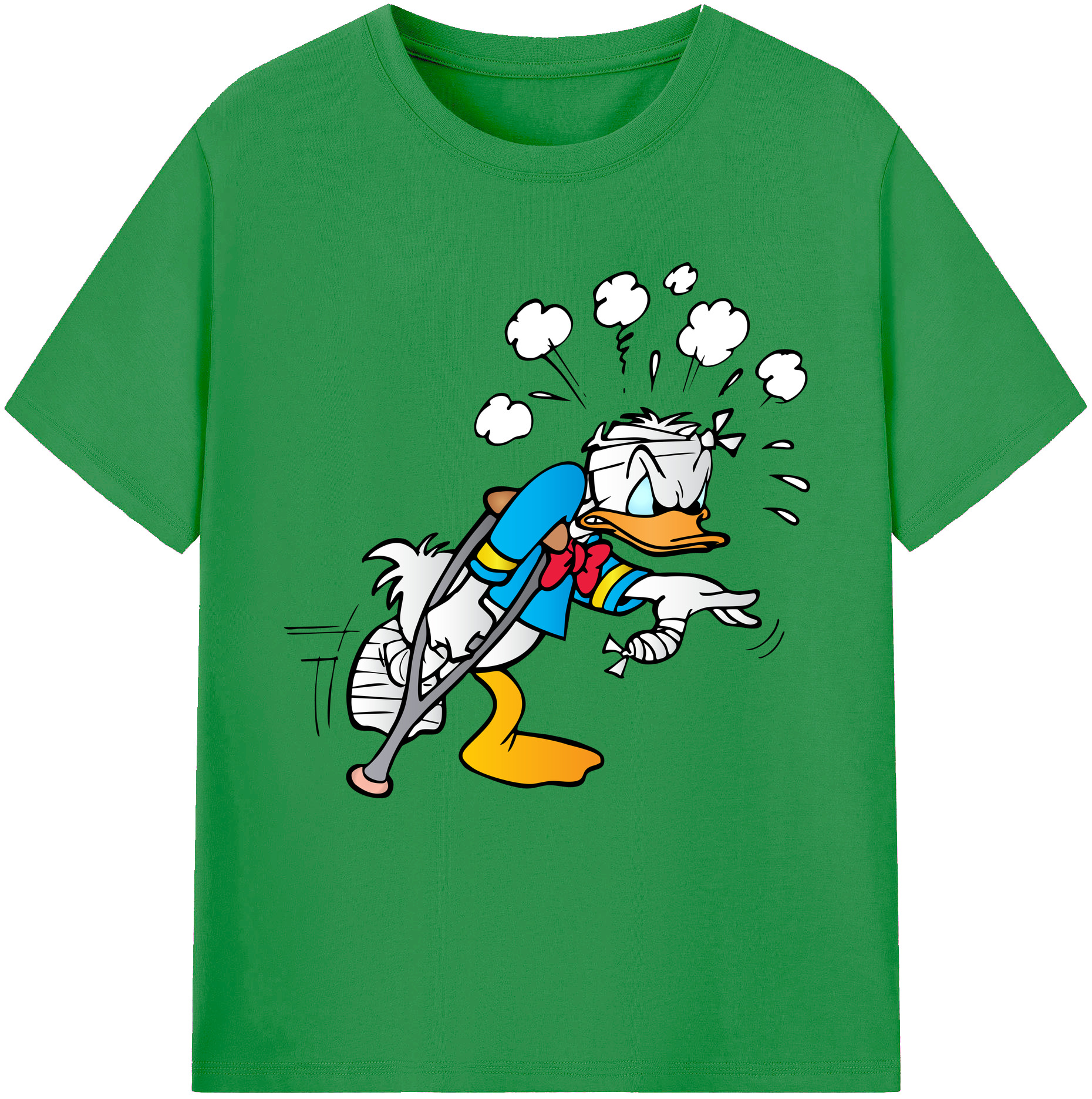 （画像用） ミッキーマウス Mickey Mouse レディースカジュアルプリントTシャツ（綿100％）