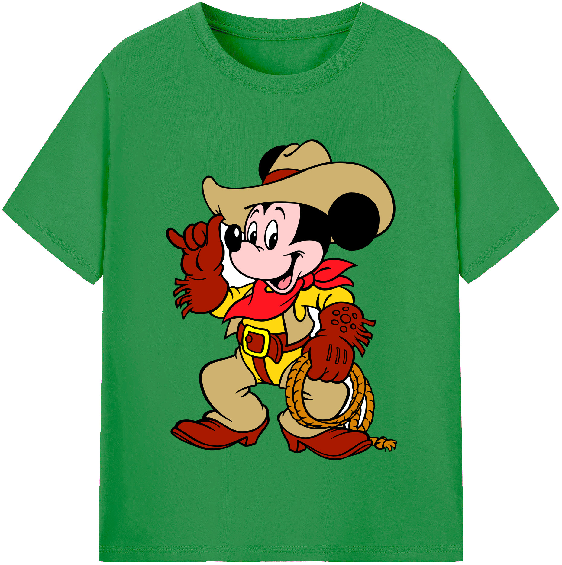 （画像用） ミッキーマウス Mickey Mouse レディースカジュアルプリントTシャツ（綿100％）