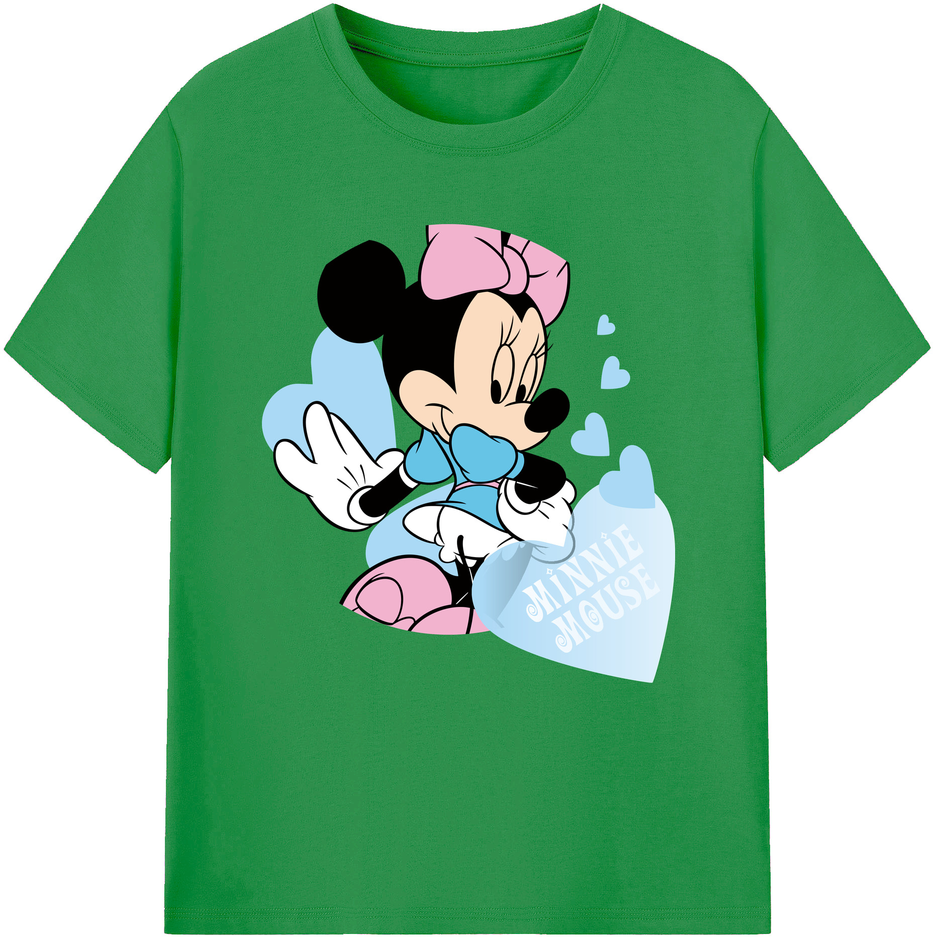 （画像用） ミッキーマウス Mickey Mouse レディースカジュアルプリントTシャツ（綿100％）