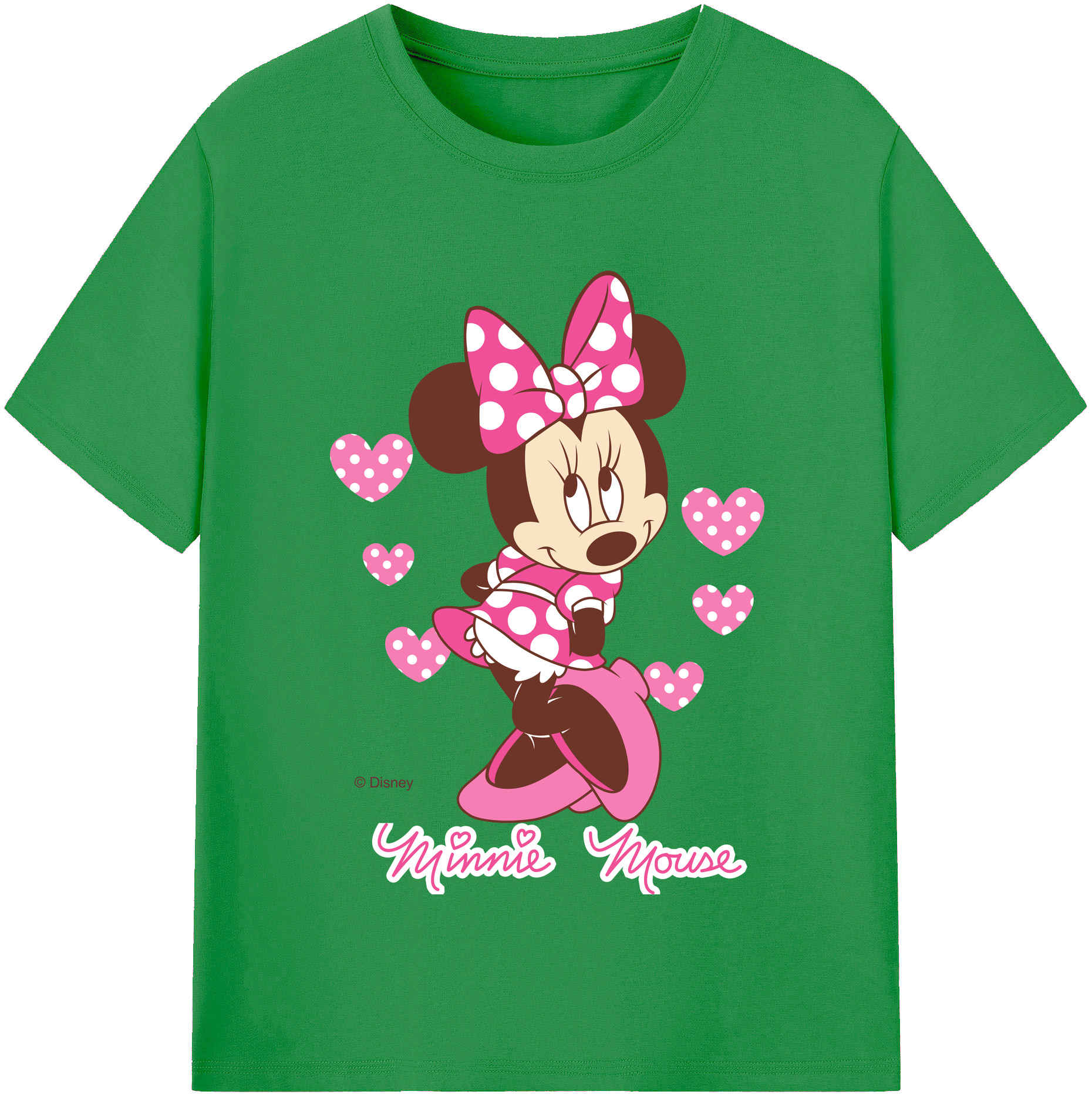 （画像用） ミッキーマウス Mickey Mouse レディースカジュアルプリントTシャツ（綿100％）