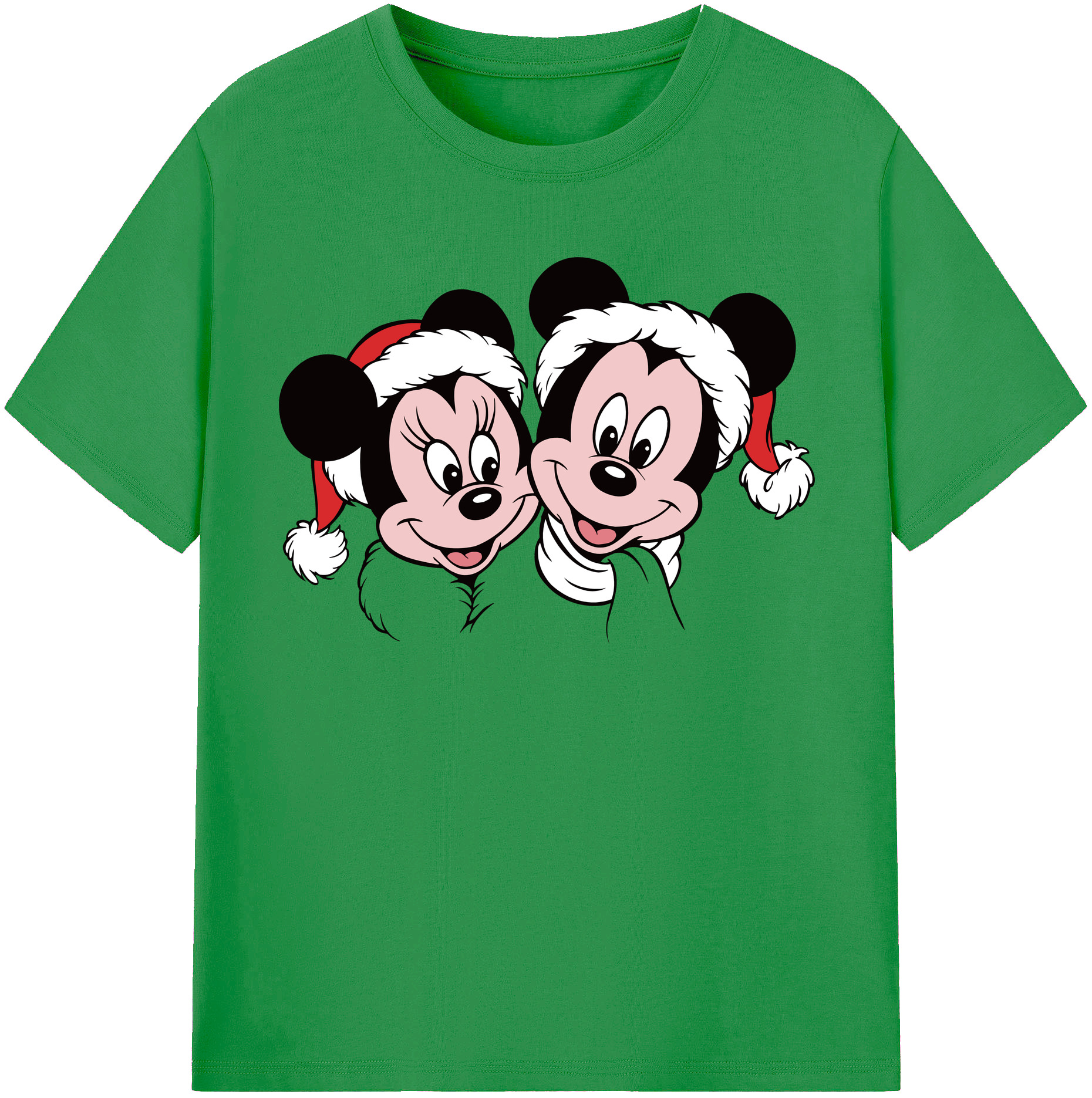 （画像用） ミッキーマウス Mickey Mouse レディースカジュアルプリントTシャツ（綿100％）