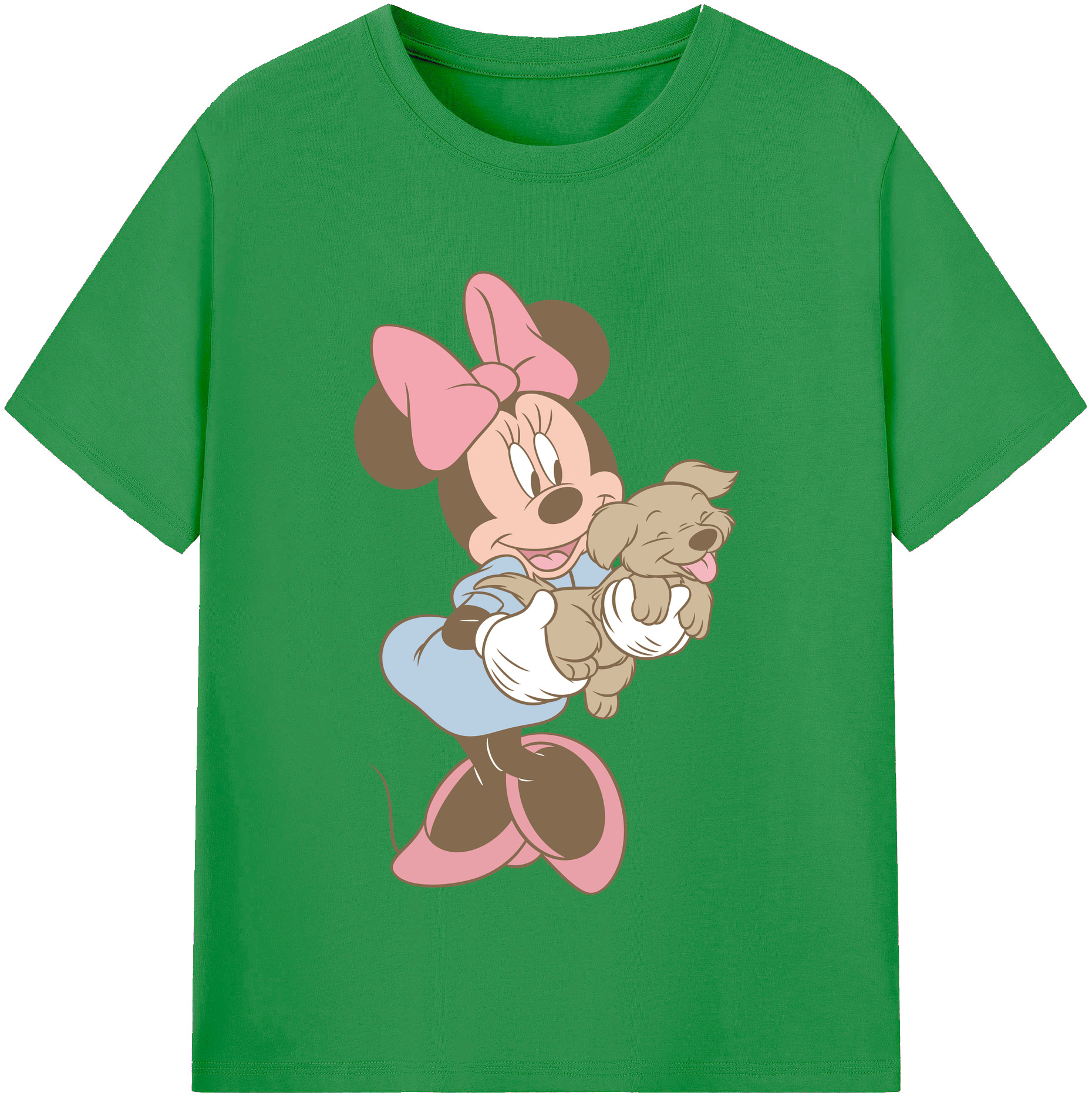 （画像用） ミッキーマウス Mickey Mouse レディースカジュアルプリントTシャツ（綿100％）