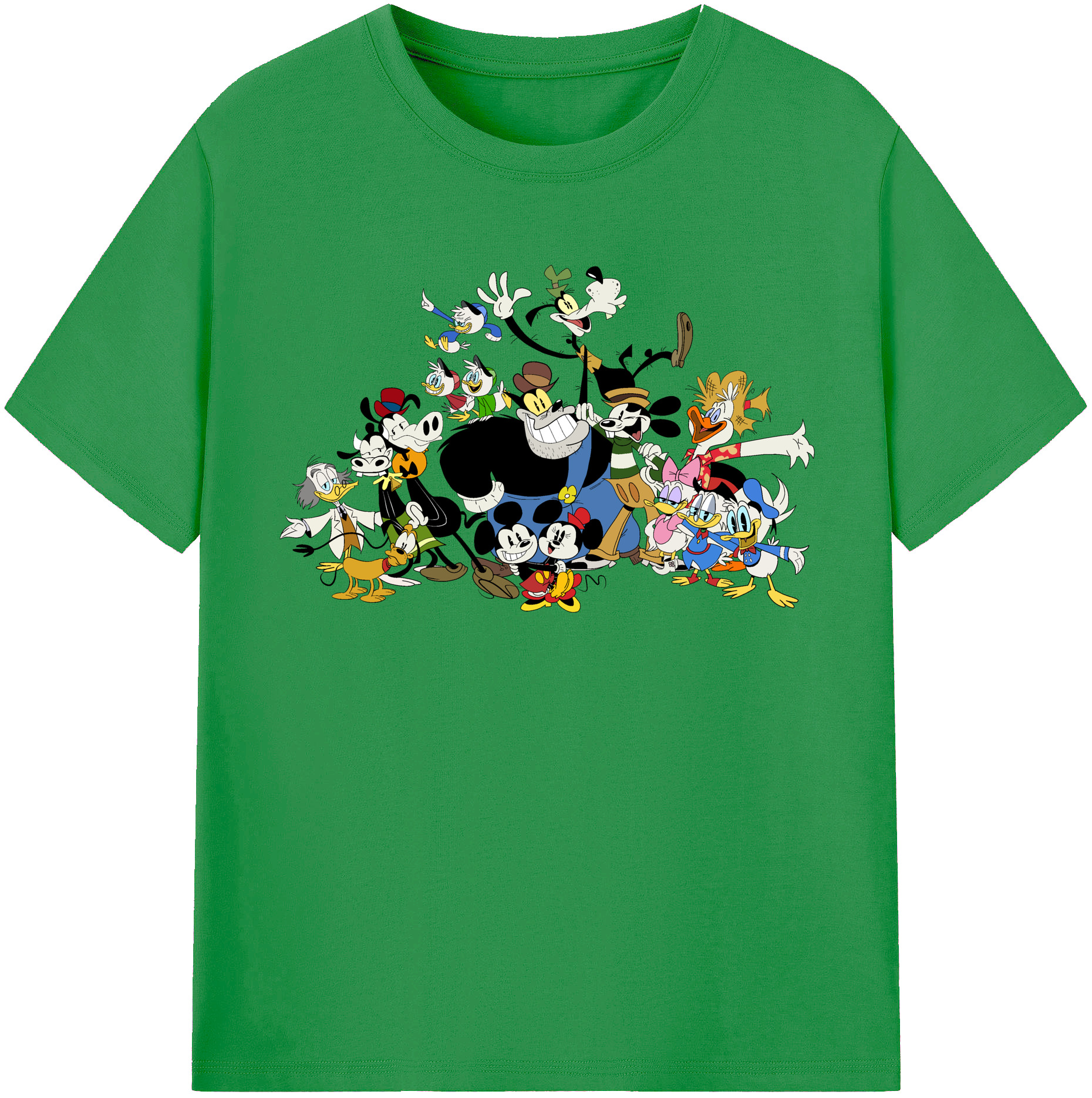 （画像用） ミッキーマウス Mickey Mouse レディースカジュアルプリントTシャツ（綿100％）