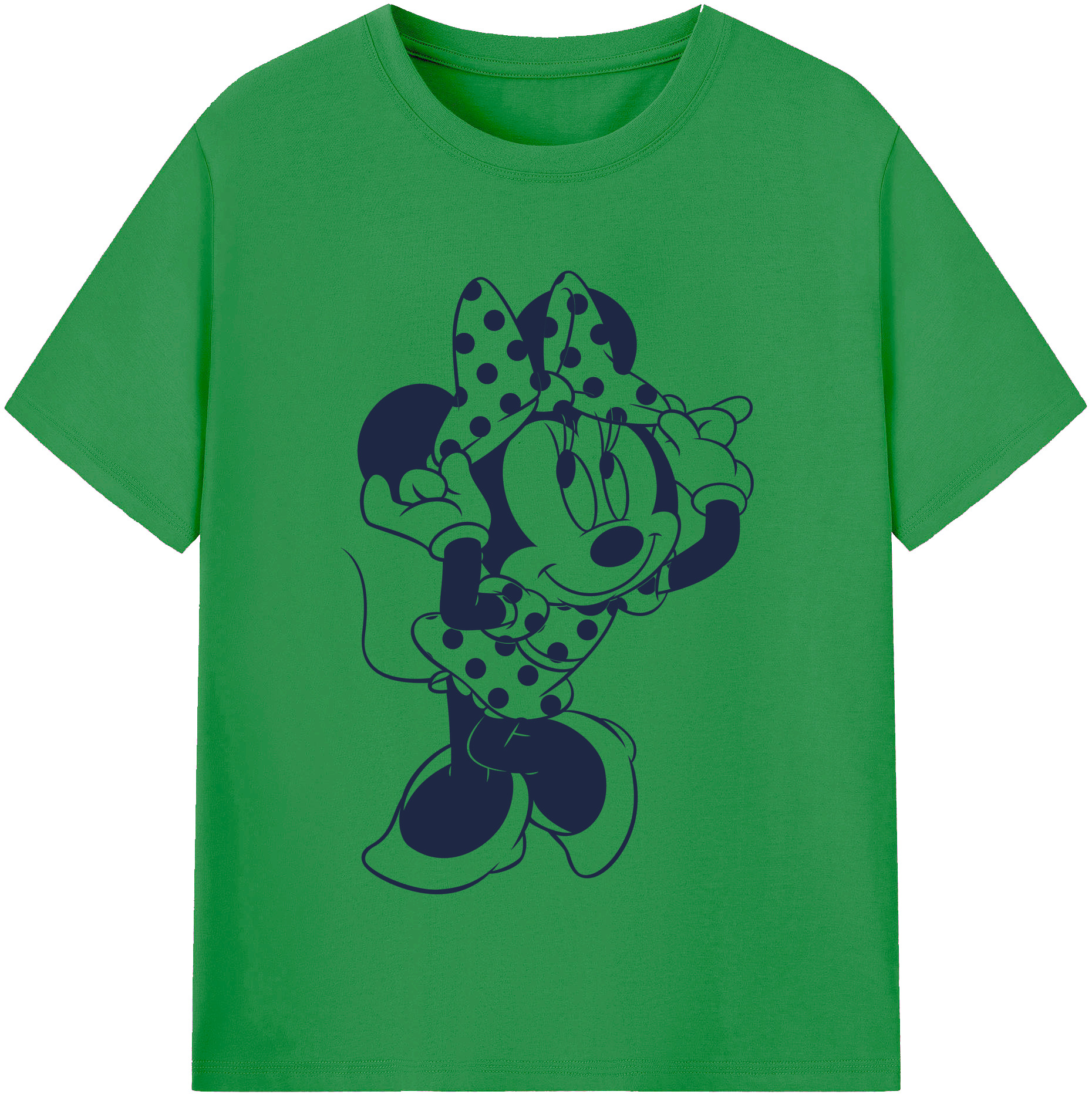 （画像用） ミッキーマウス Mickey Mouse レディースカジュアルプリントTシャツ（綿100％）
