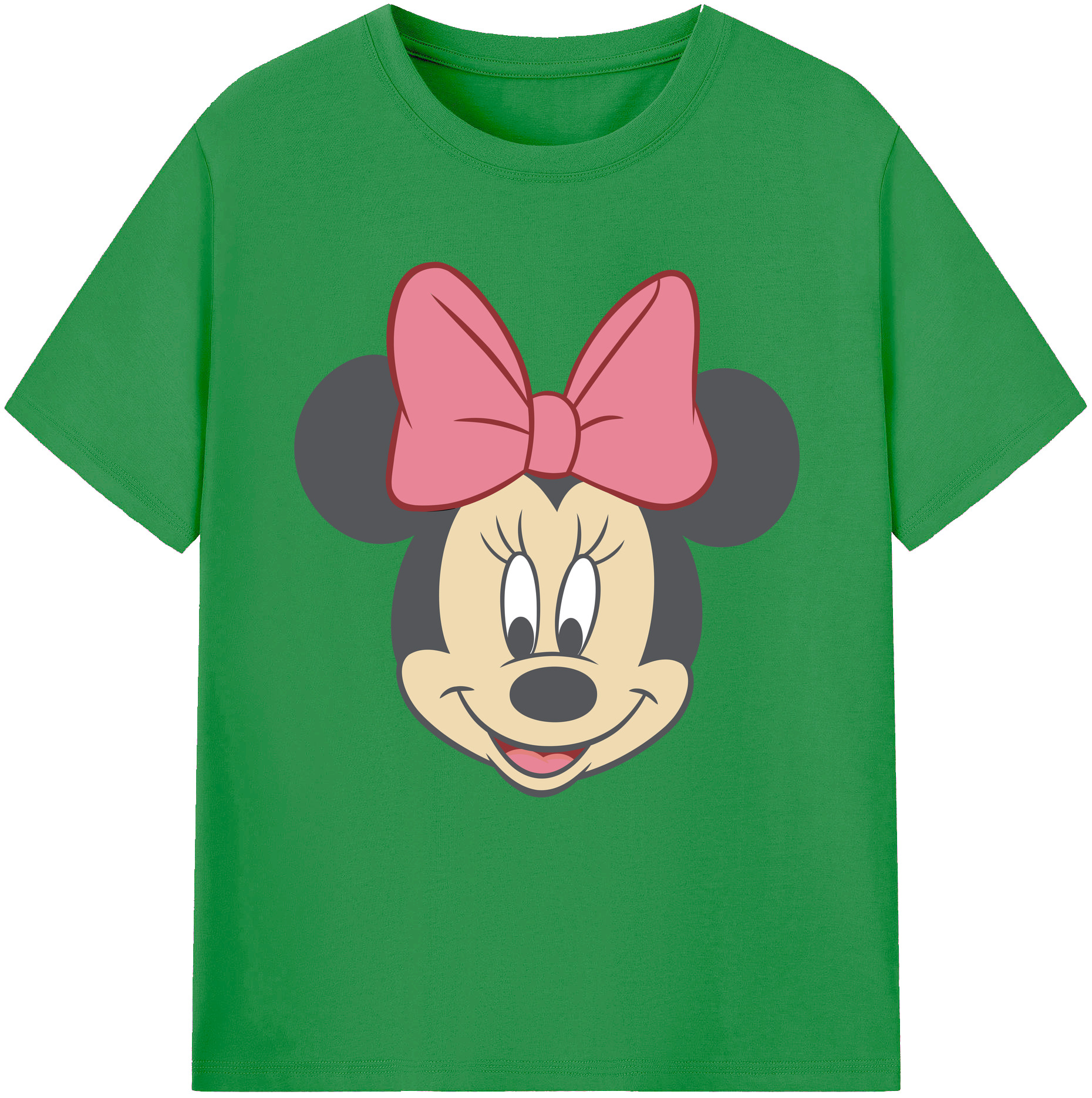 （画像用） ミッキーマウス Mickey Mouse レディースカジュアルプリントTシャツ（綿100％）