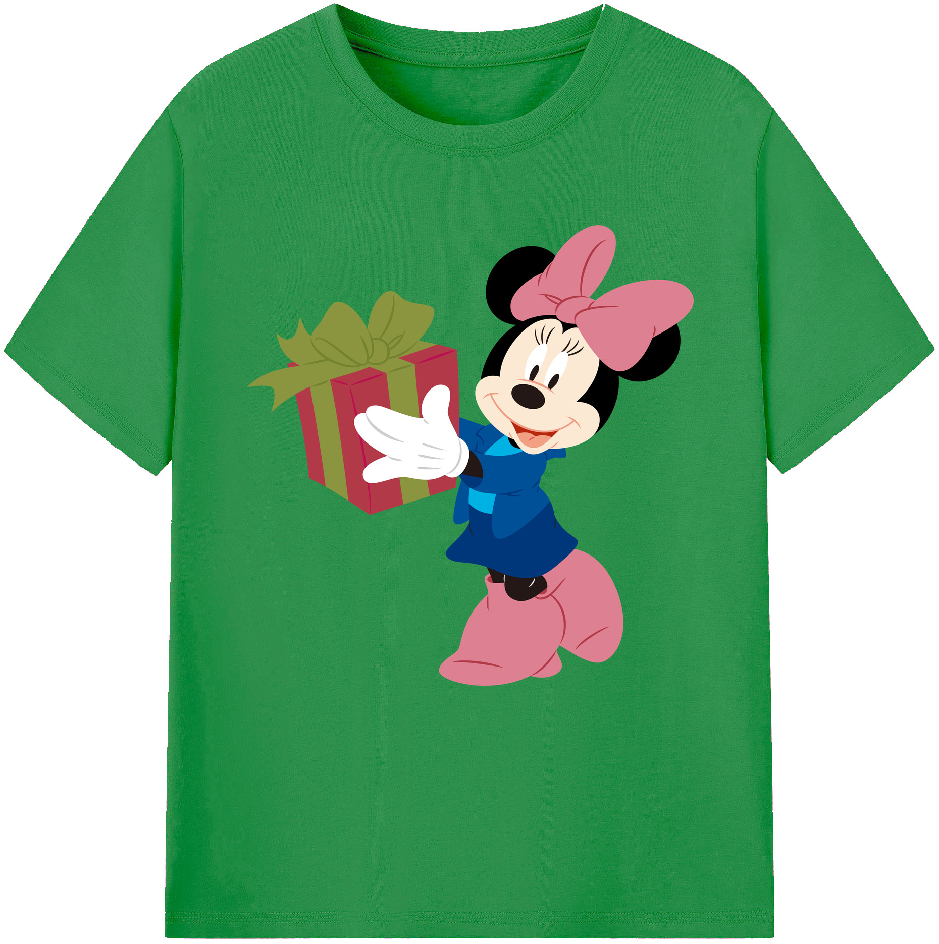 （画像用） ミッキーマウス Mickey Mouse レディースカジュアルプリントTシャツ（綿100％）