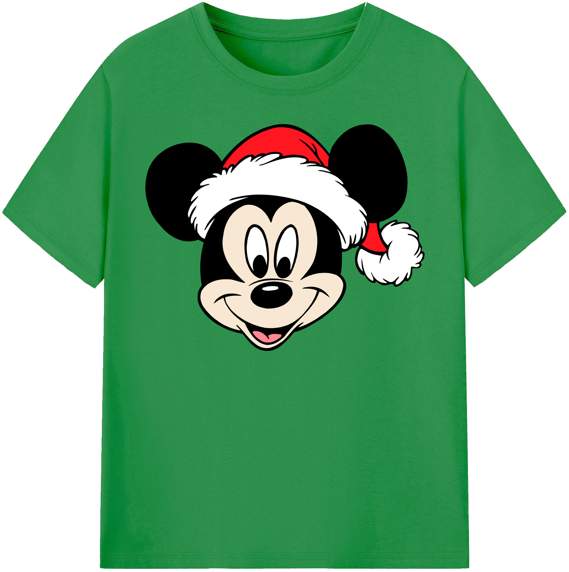 （画像用） ミッキーマウス Mickey Mouse レディースカジュアルプリントTシャツ（綿100％）