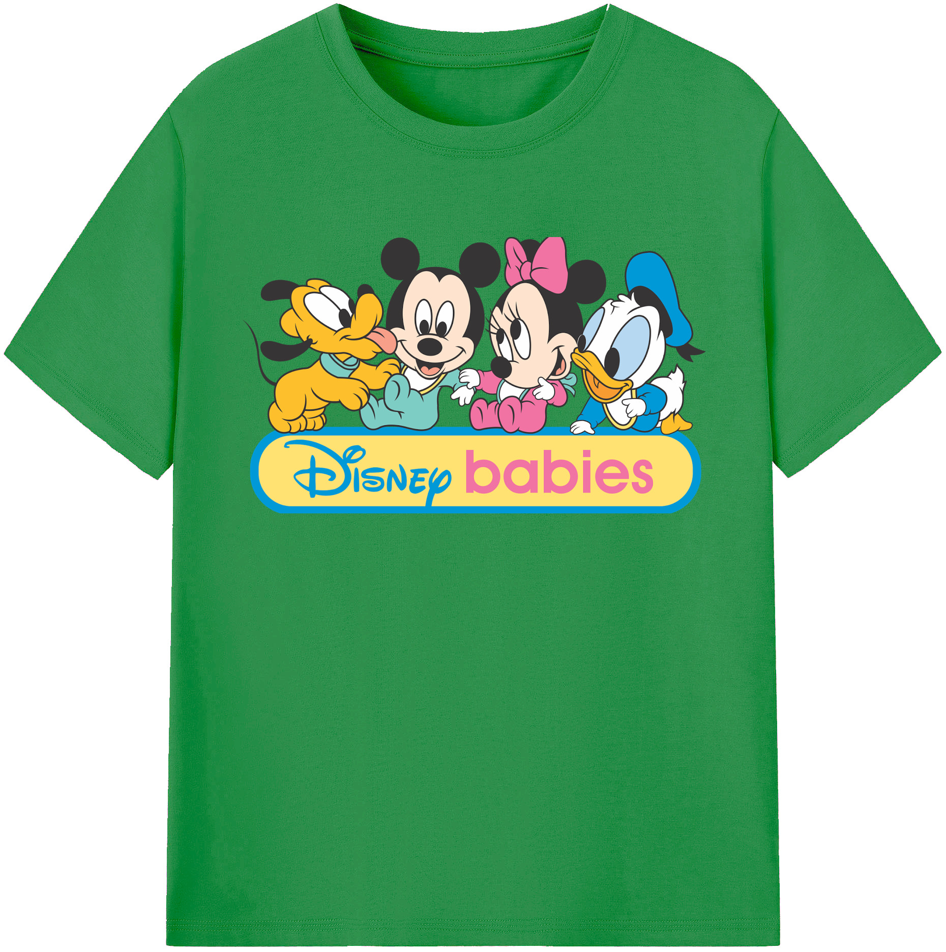 （画像用） ミッキーマウス Mickey Mouse レディースカジュアルプリントTシャツ（綿100％）