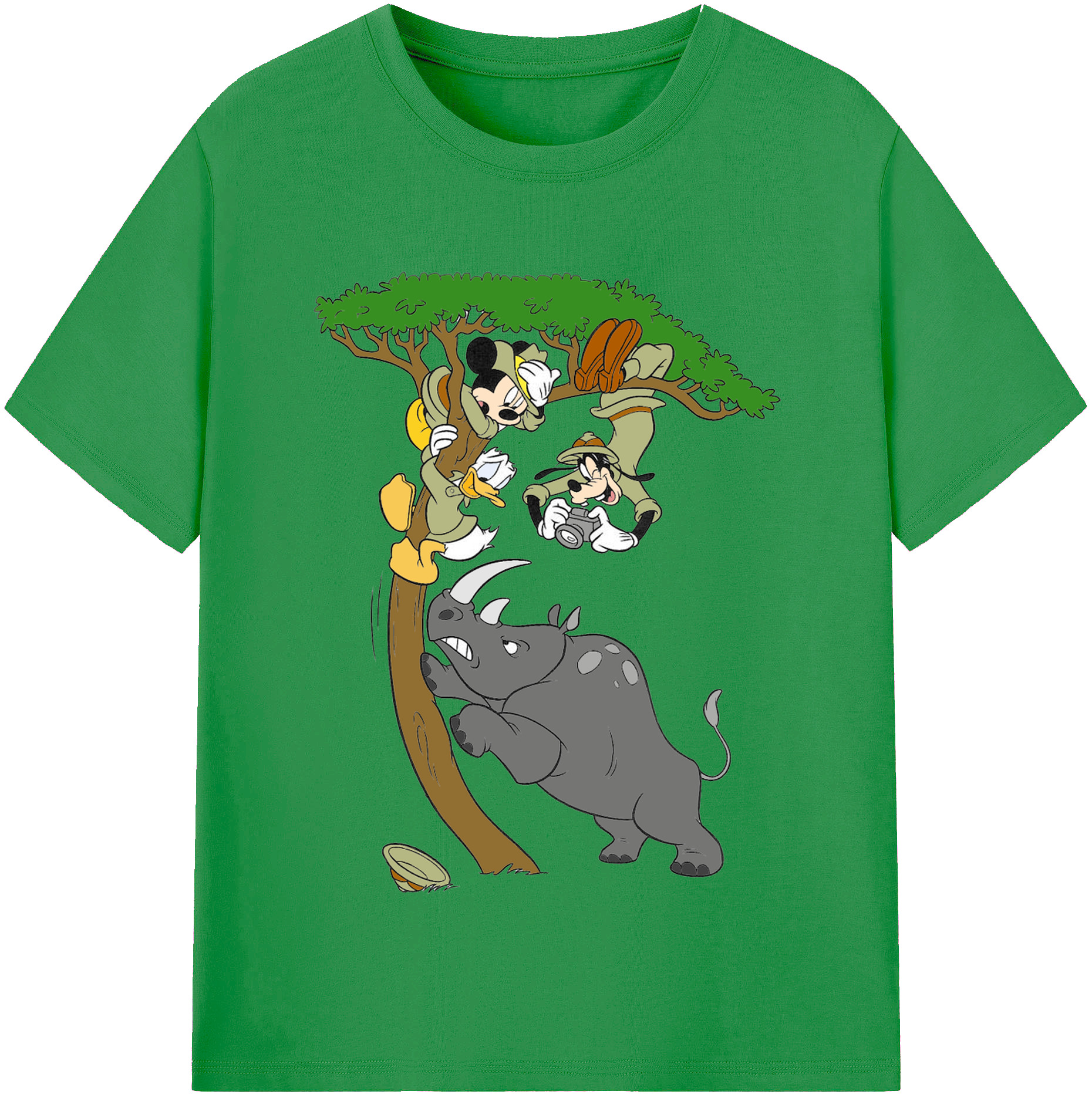 （画像用） ミッキーマウス Mickey Mouse レディースカジュアルプリントTシャツ（綿100％）
