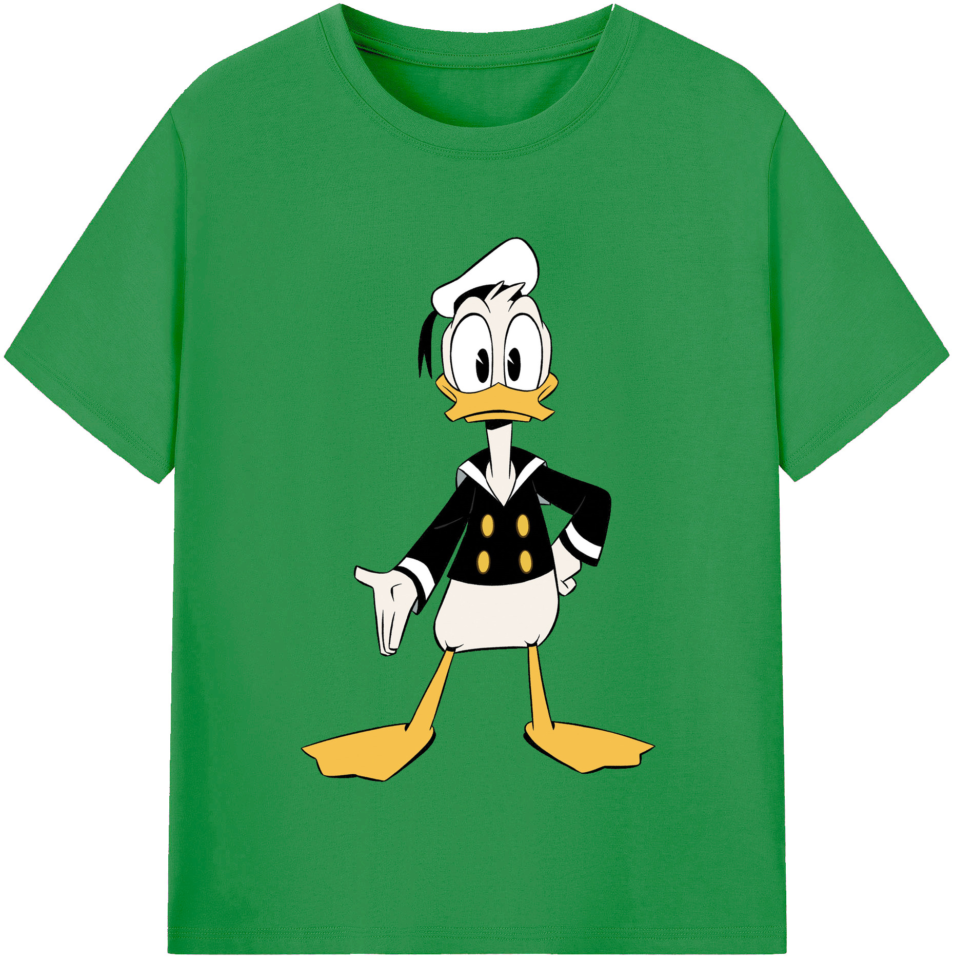 （画像用） ミッキーマウス Mickey Mouse レディースカジュアルプリントTシャツ（綿100％）