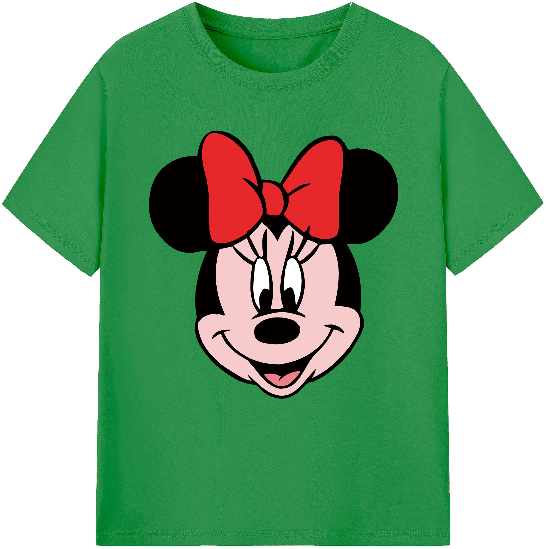 （画像用） ミッキーマウス Mickey Mouse レディースカジュアルプリントTシャツ（綿100％）