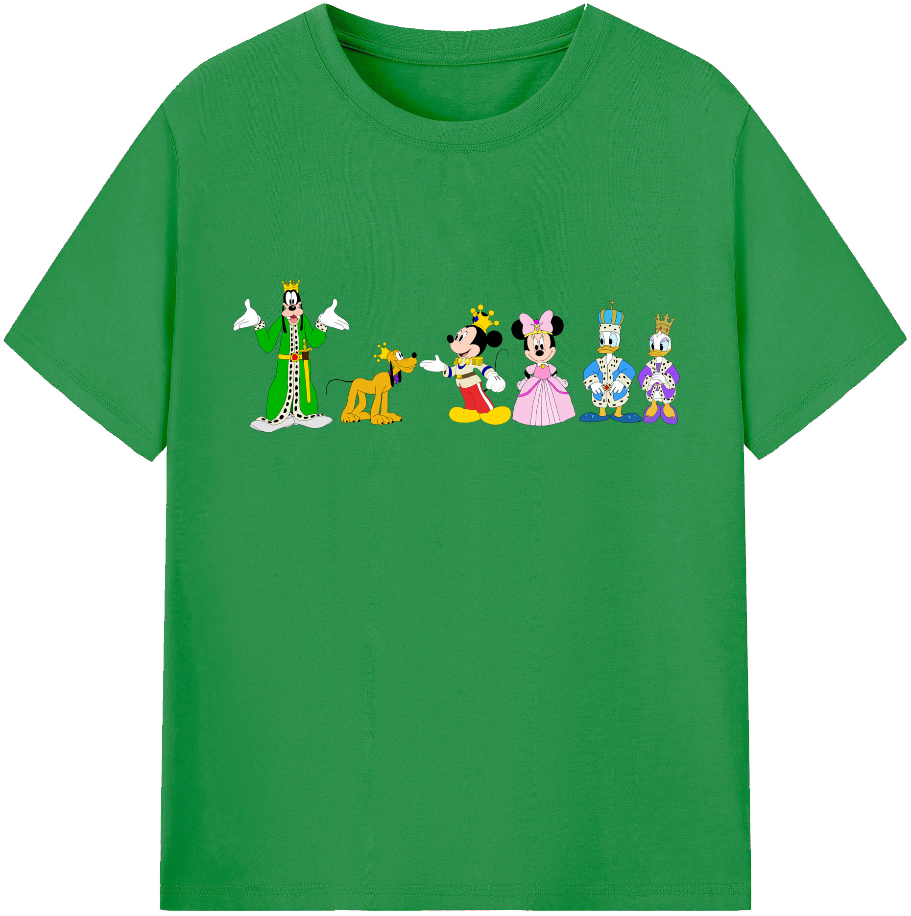 （画像用） ミッキーマウス Mickey Mouse レディースカジュアルプリントTシャツ（綿100％）