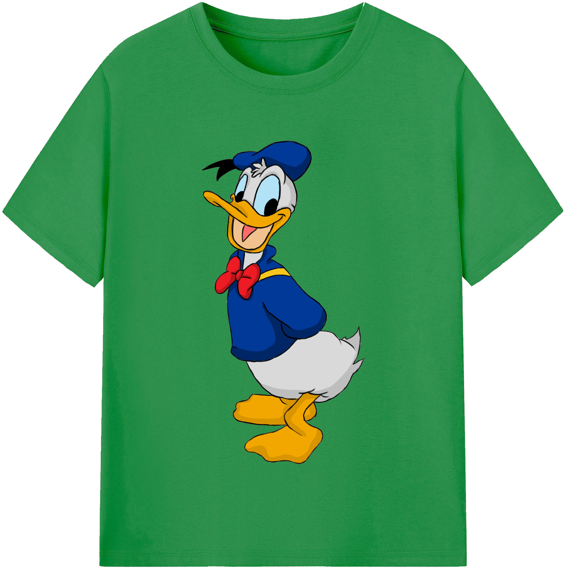 （画像用） ミッキーマウス Mickey Mouse レディースカジュアルプリントTシャツ（綿100％）