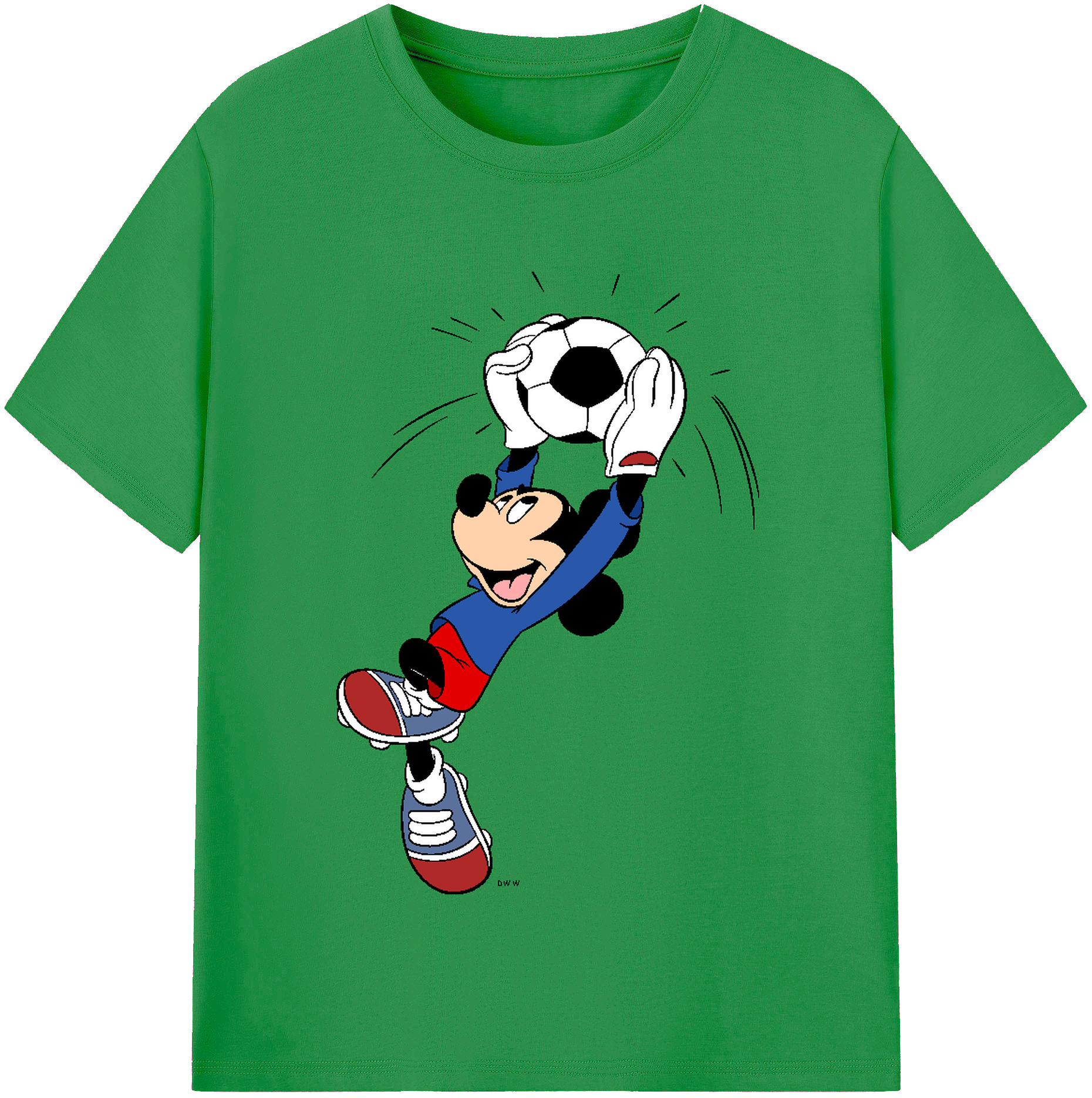 （画像用） ミッキーマウス Mickey Mouse レディースカジュアルプリントTシャツ（綿100％）