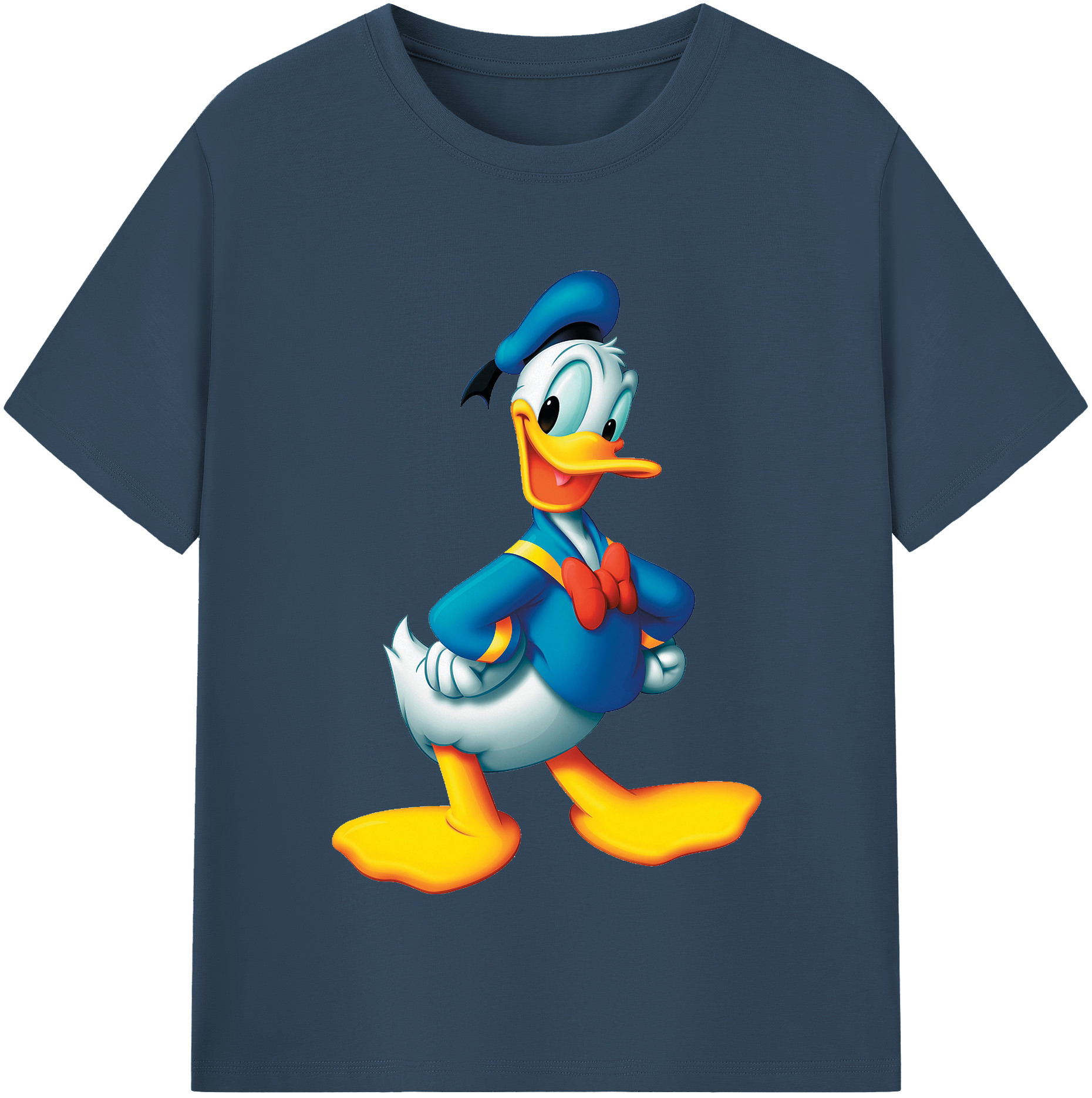（画像用） ミッキーマウス Mickey Mouse レディースカジュアルプリントTシャツ（綿100％）