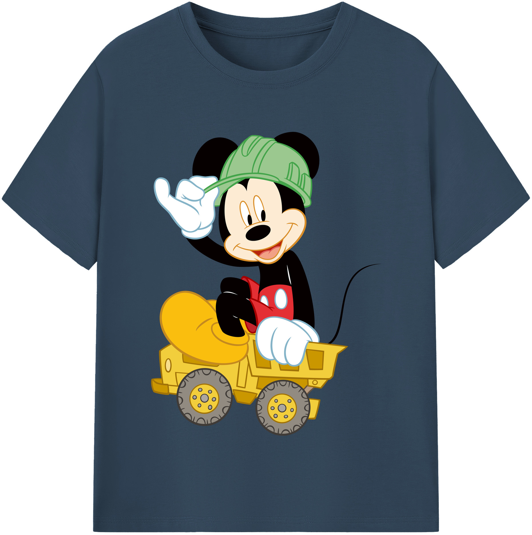 （画像用） ミッキーマウス Mickey Mouse レディースカジュアルプリントTシャツ（綿100％）