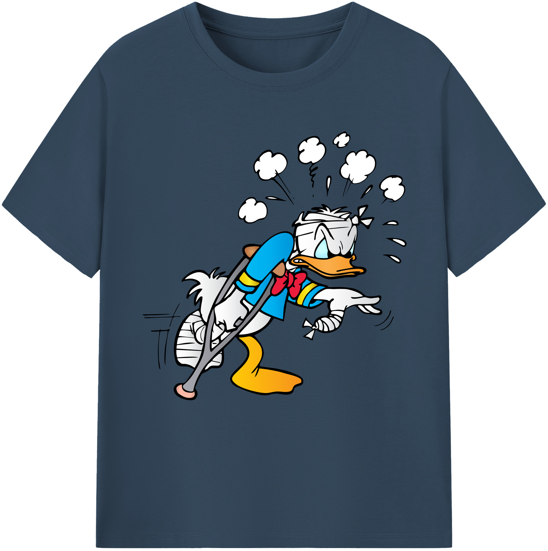 （画像用） ミッキーマウス Mickey Mouse レディースカジュアルプリントTシャツ（綿100％）