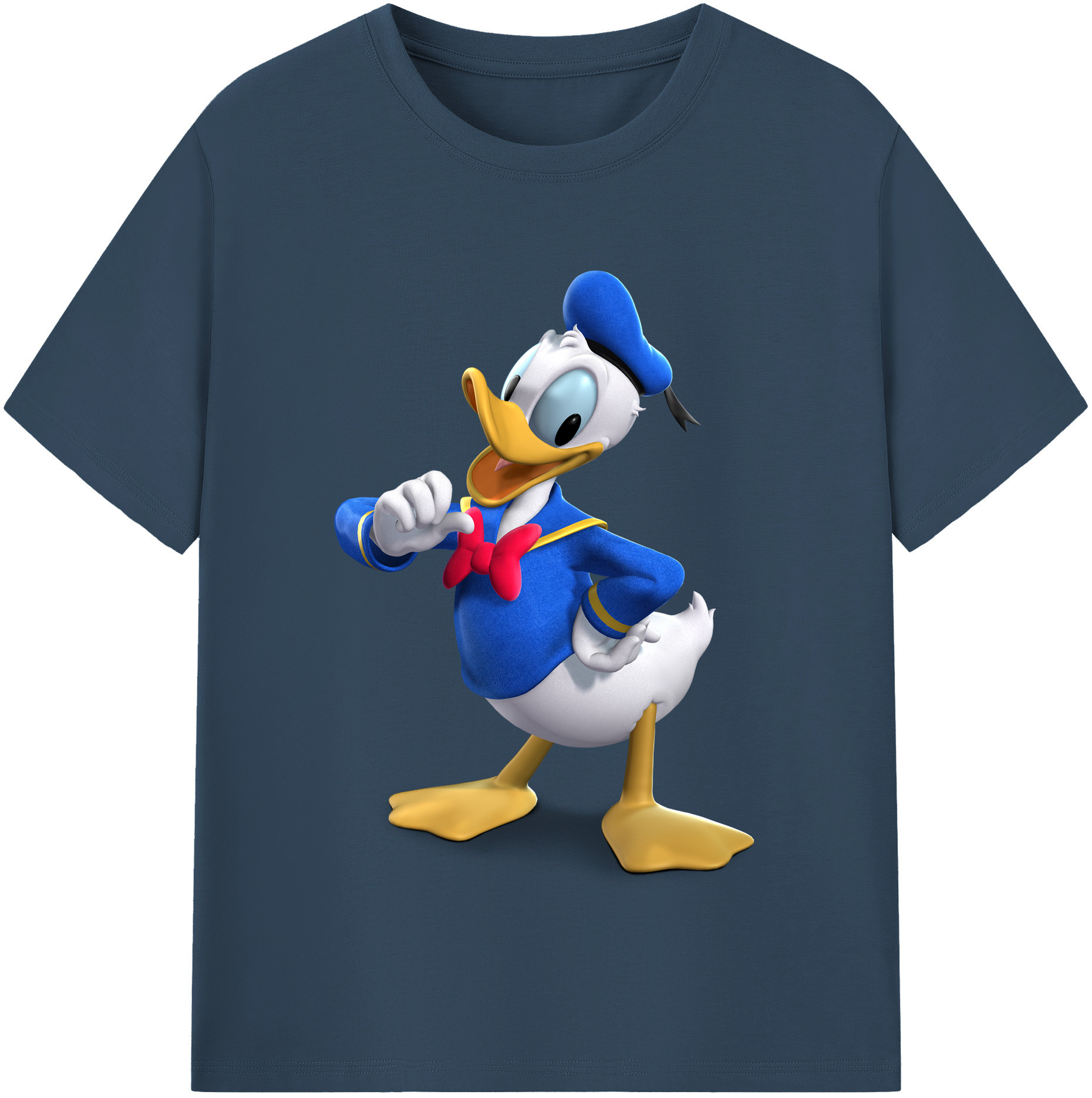 （画像用） ミッキーマウス Mickey Mouse レディースカジュアルプリントTシャツ（綿100％）