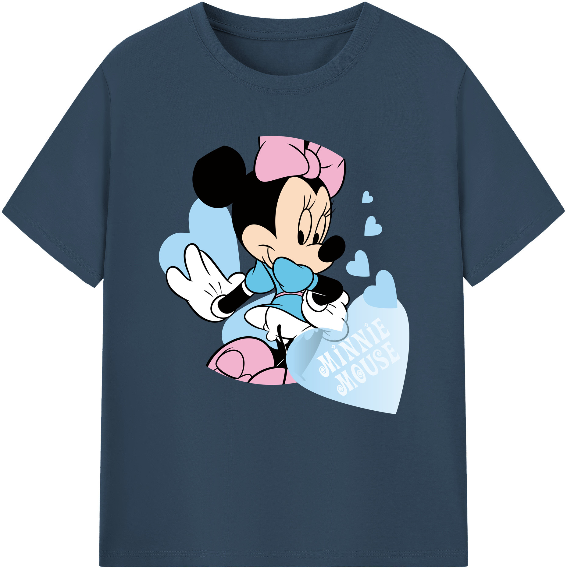 （画像用） ミッキーマウス Mickey Mouse レディースカジュアルプリントTシャツ（綿100％）