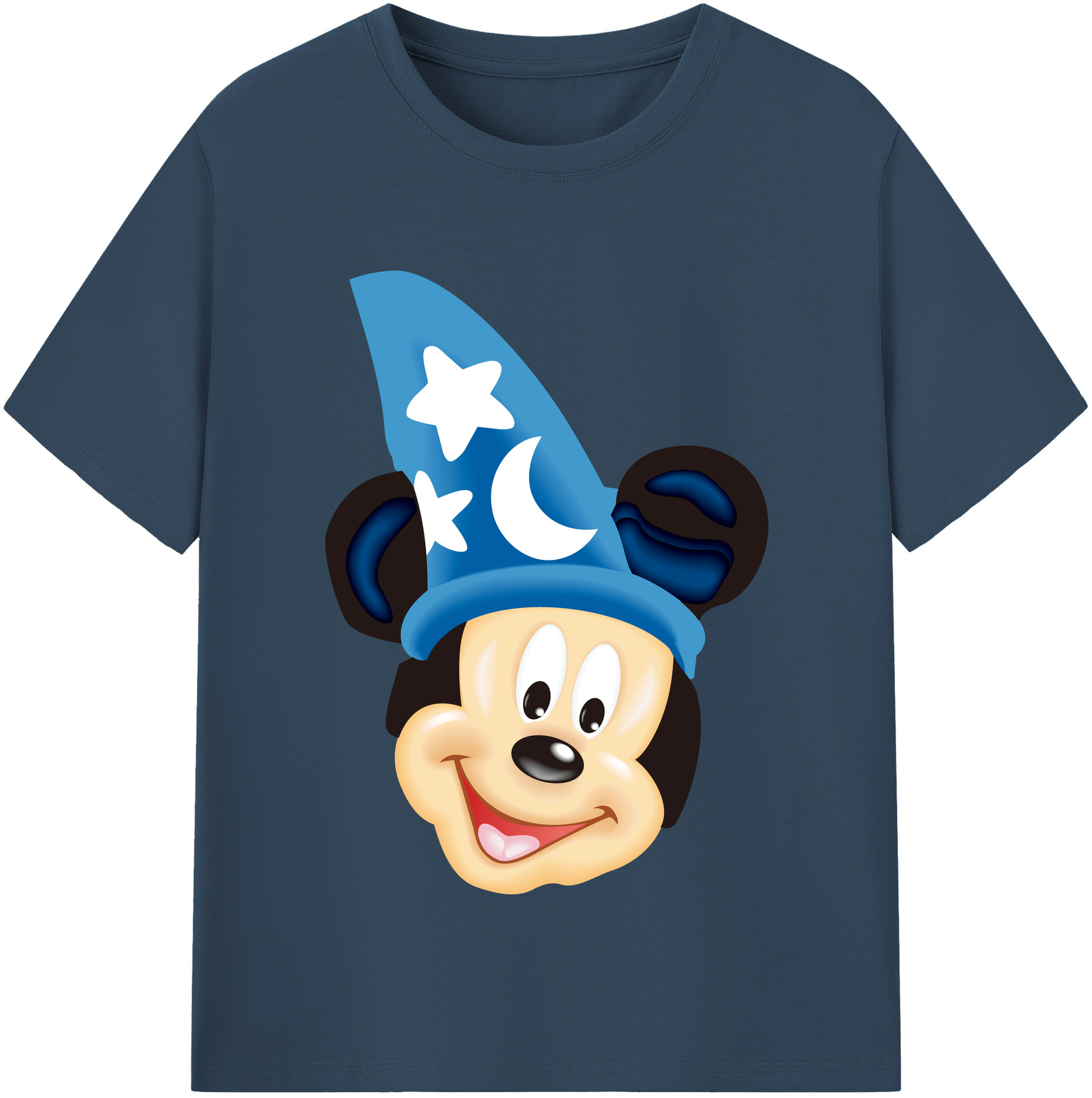 （画像用） ミッキーマウス Mickey Mouse レディースカジュアルプリントTシャツ（綿100％）