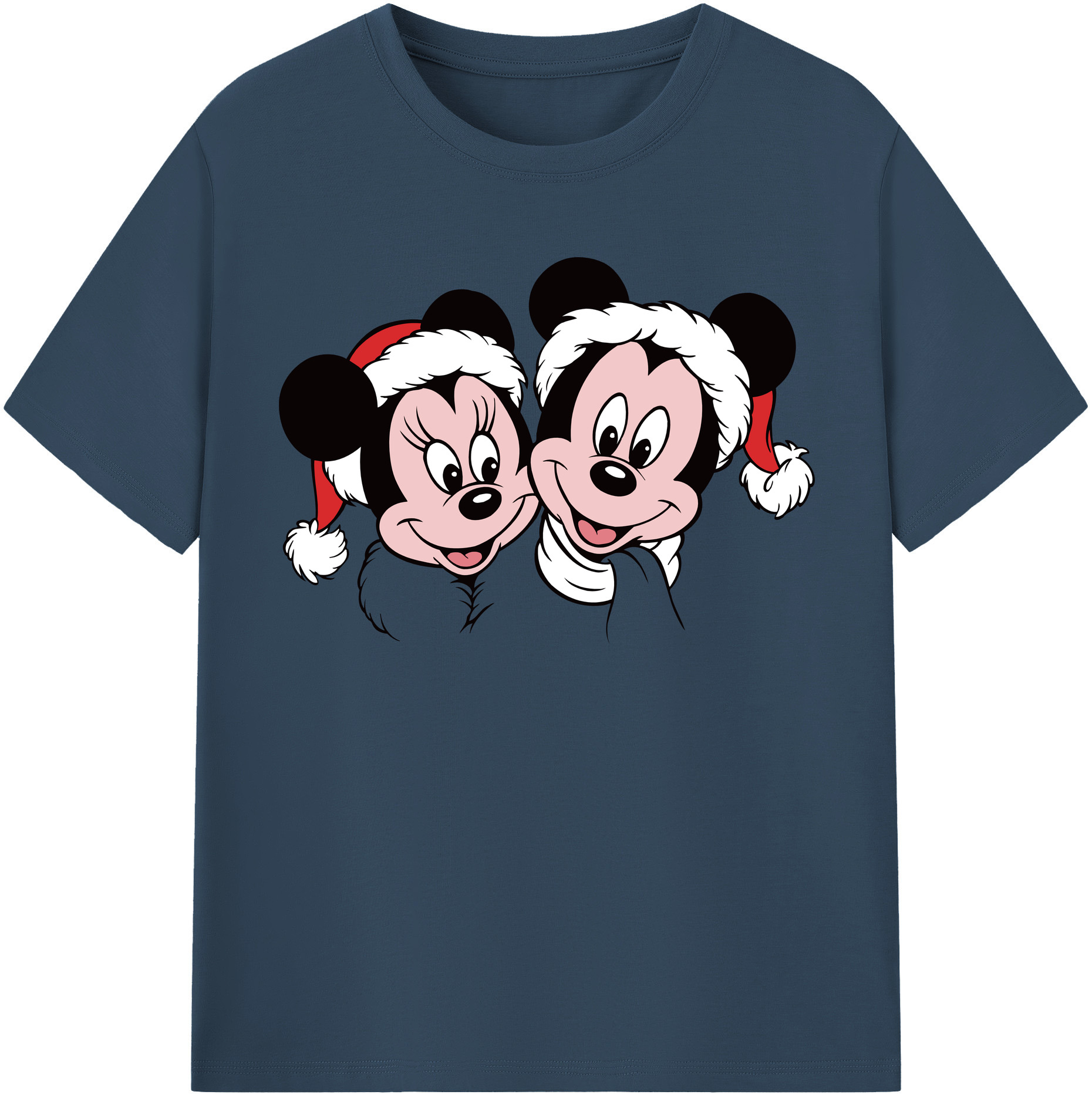 （画像用） ミッキーマウス Mickey Mouse レディースカジュアルプリントTシャツ（綿100％）