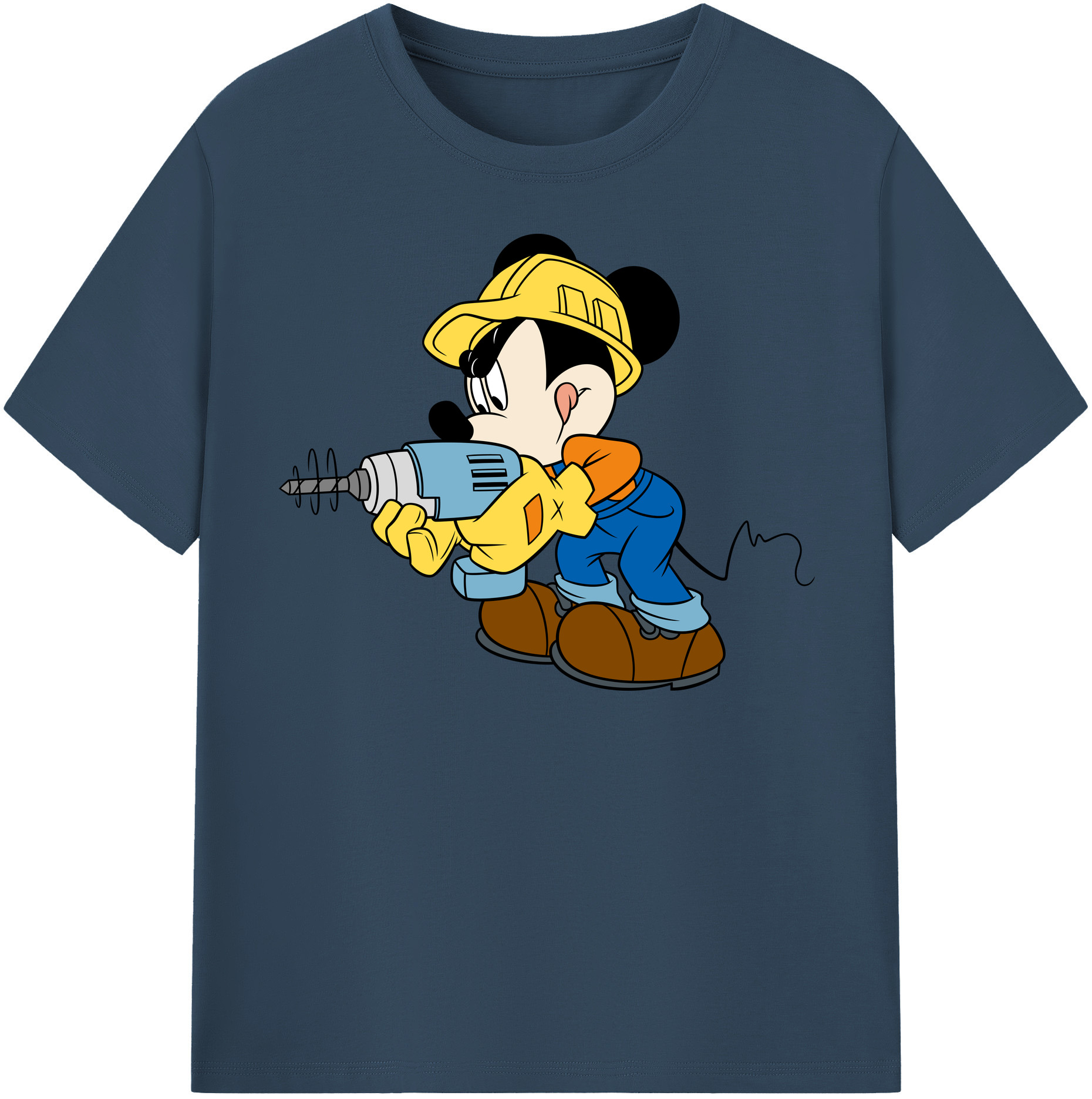 （画像用） ミッキーマウス Mickey Mouse レディースカジュアルプリントTシャツ（綿100％）