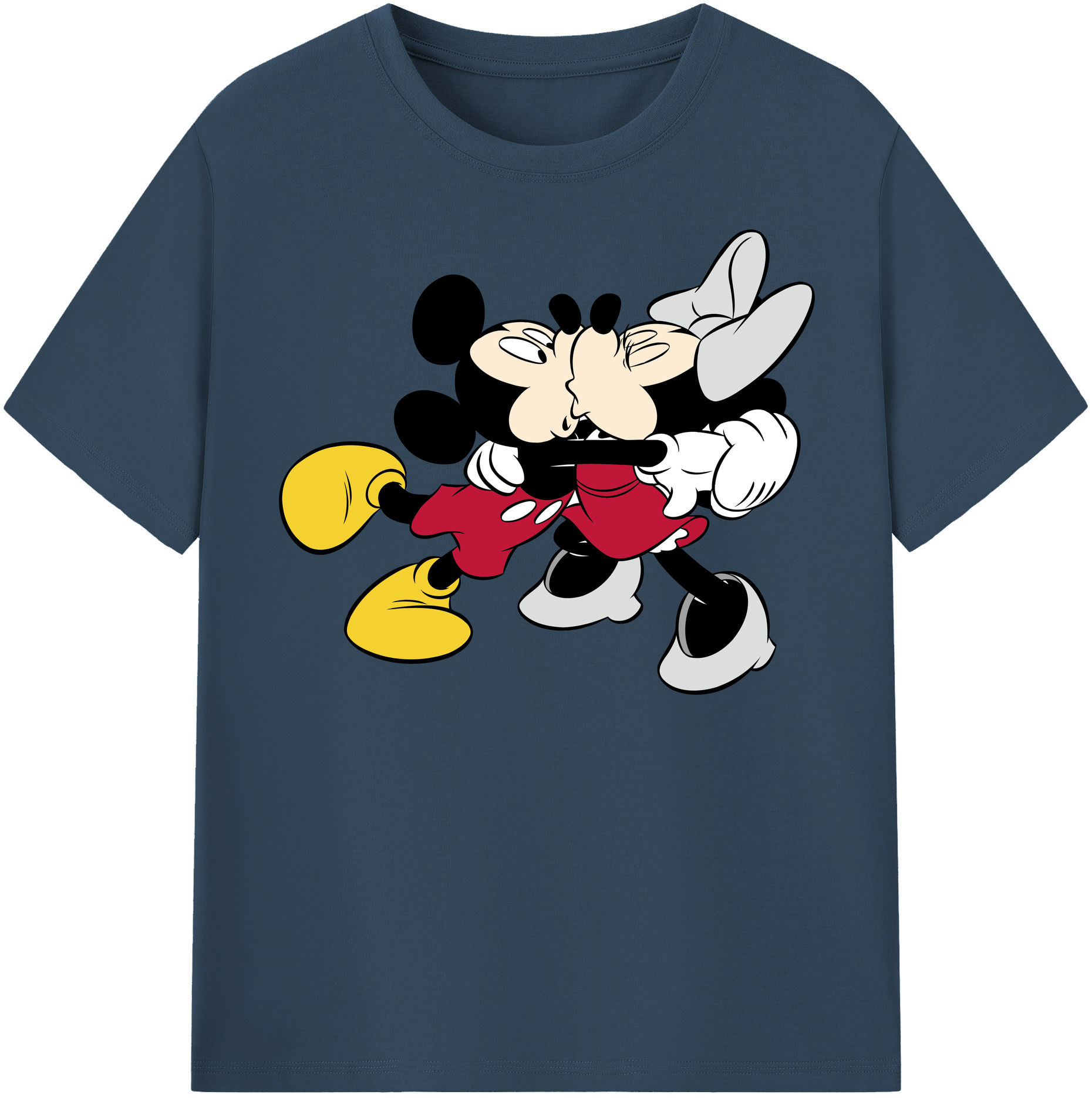 （画像用） ミッキーマウス Mickey Mouse レディースカジュアルプリントTシャツ（綿100％）