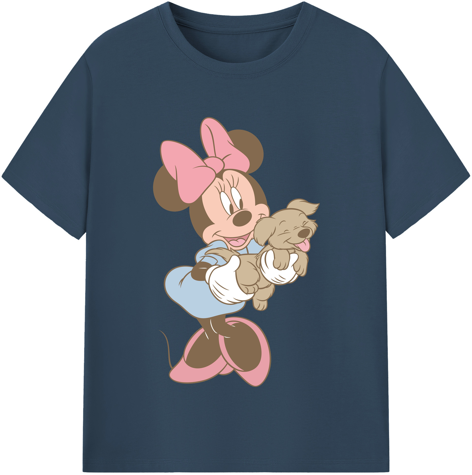 （画像用） ミッキーマウス Mickey Mouse レディースカジュアルプリントTシャツ（綿100％）