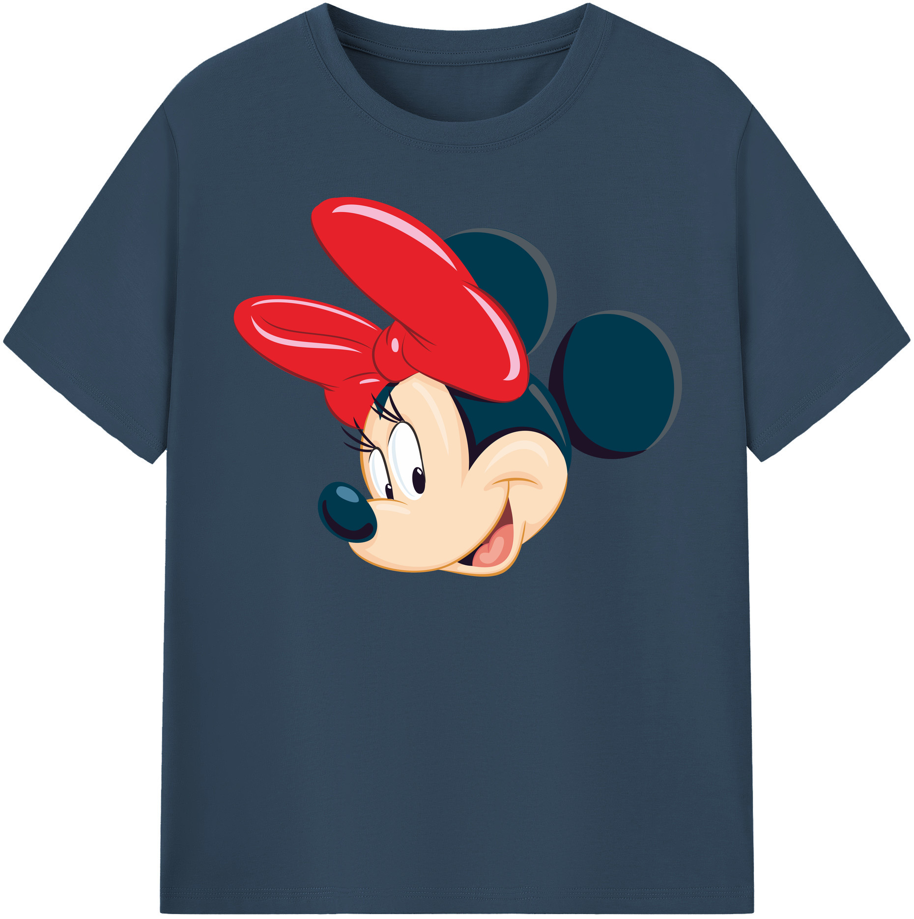 （画像用） ミッキーマウス Mickey Mouse レディースカジュアルプリントTシャツ（綿100％）
