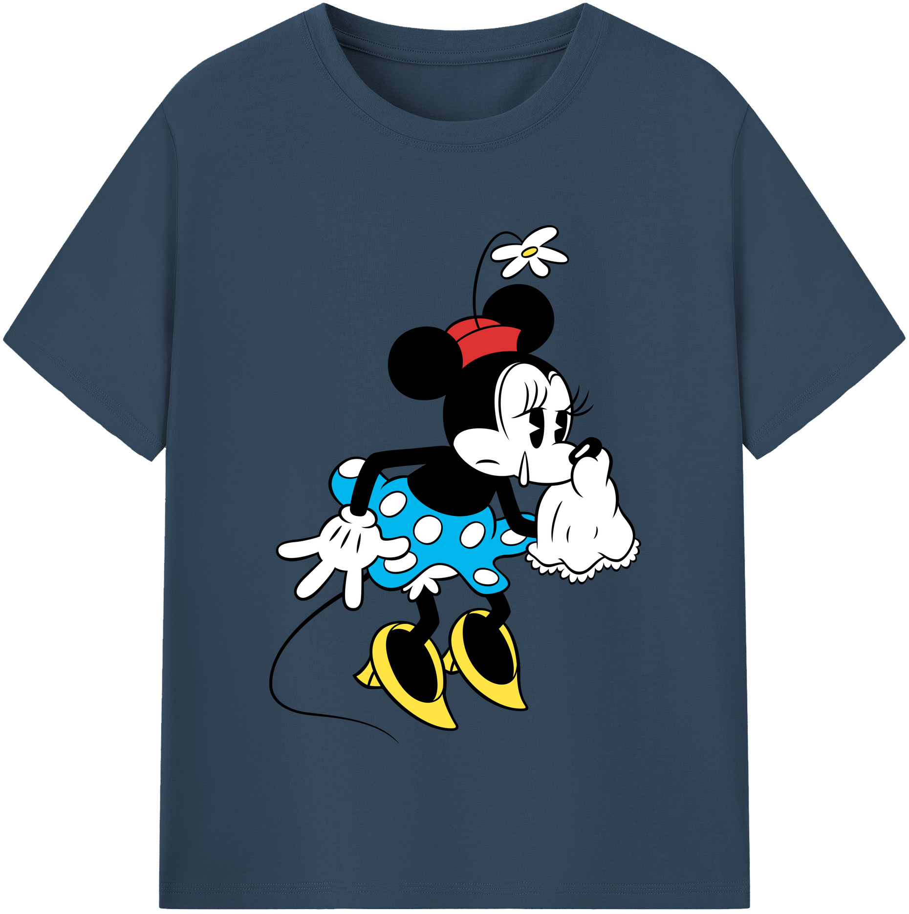 （画像用） ミッキーマウス Mickey Mouse レディースカジュアルプリントTシャツ（綿100％）