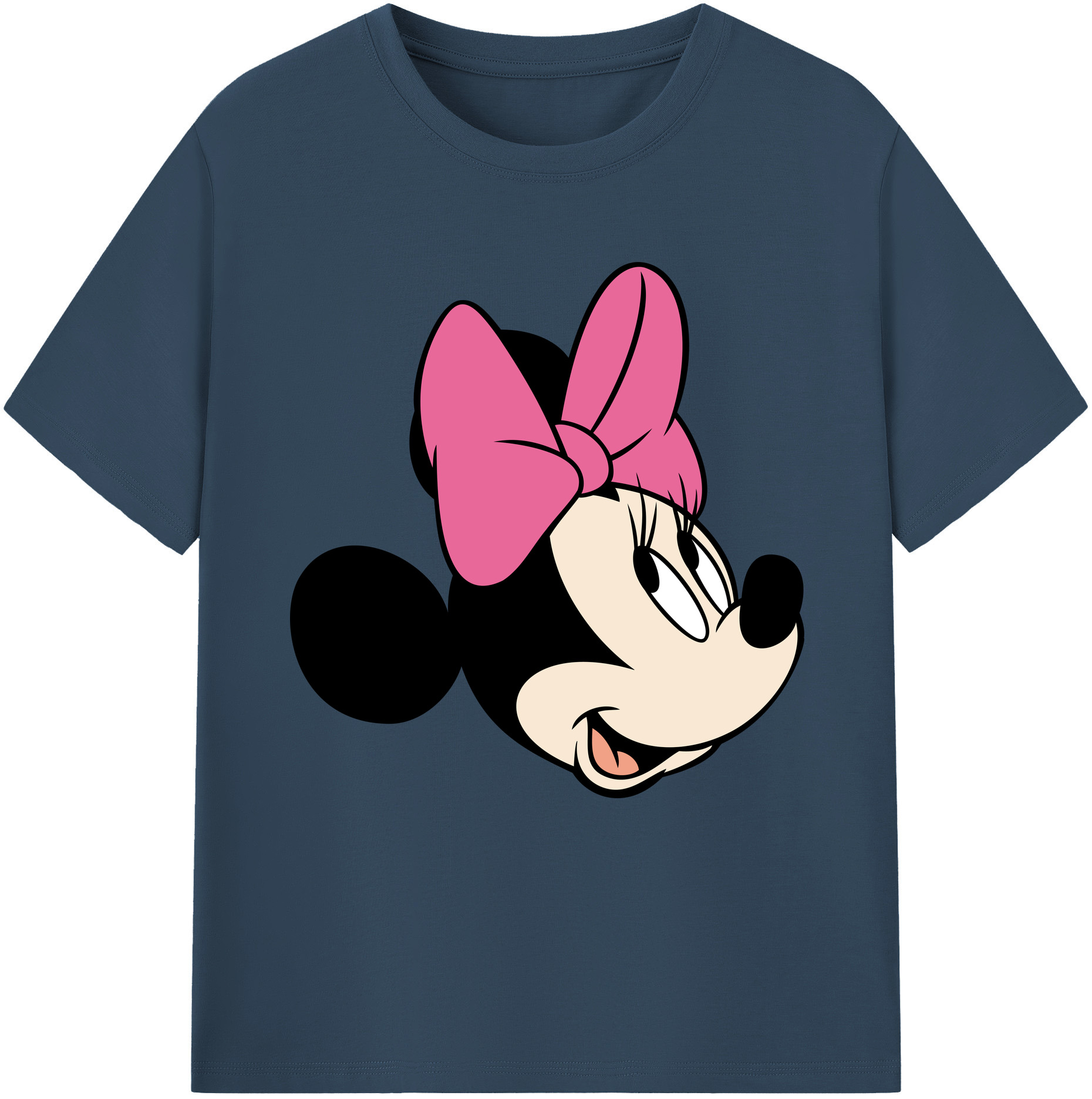 （画像用） ミッキーマウス Mickey Mouse レディースカジュアルプリントTシャツ（綿100％）