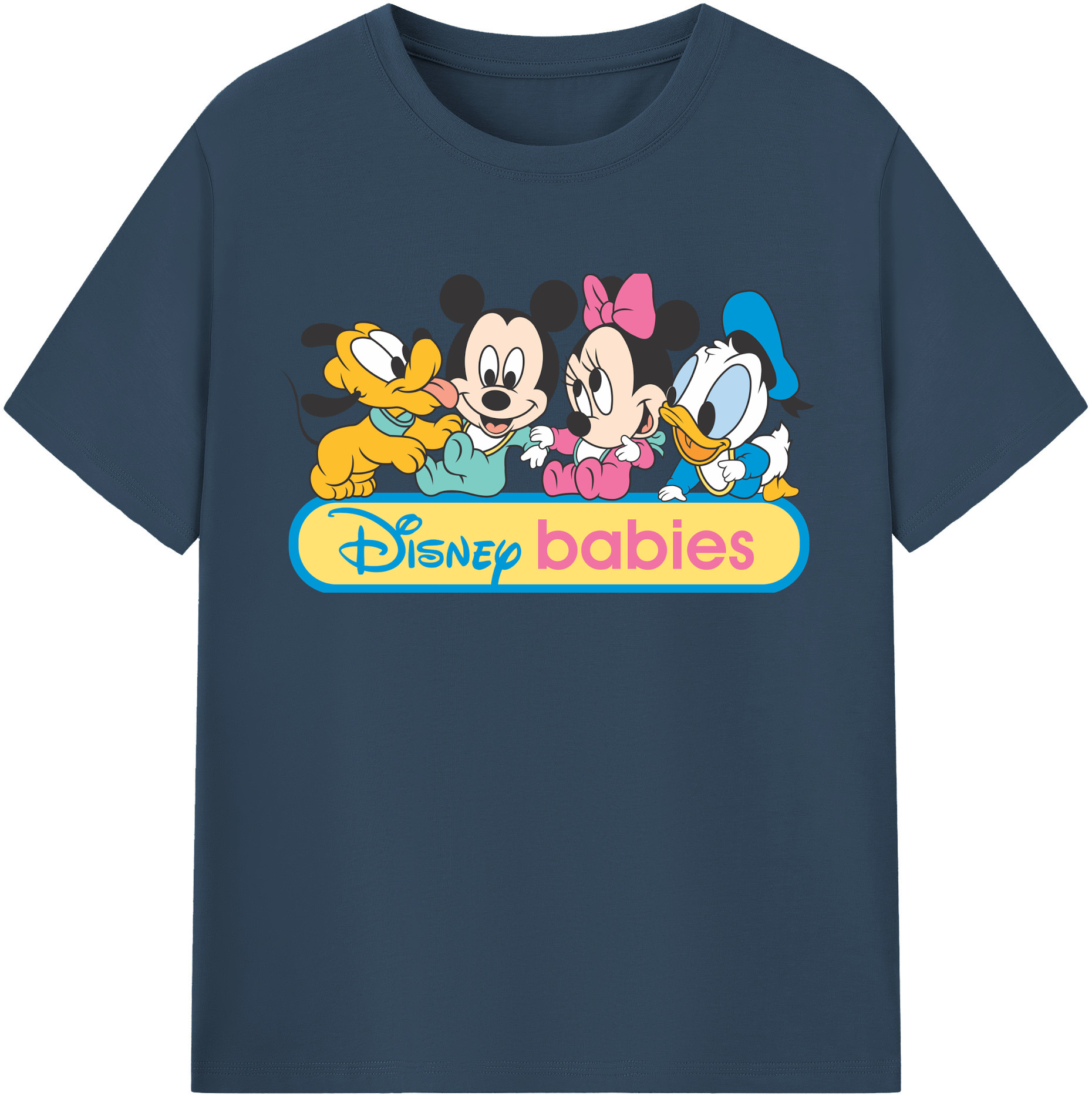 （画像用） ミッキーマウス Mickey Mouse レディースカジュアルプリントTシャツ（綿100％）