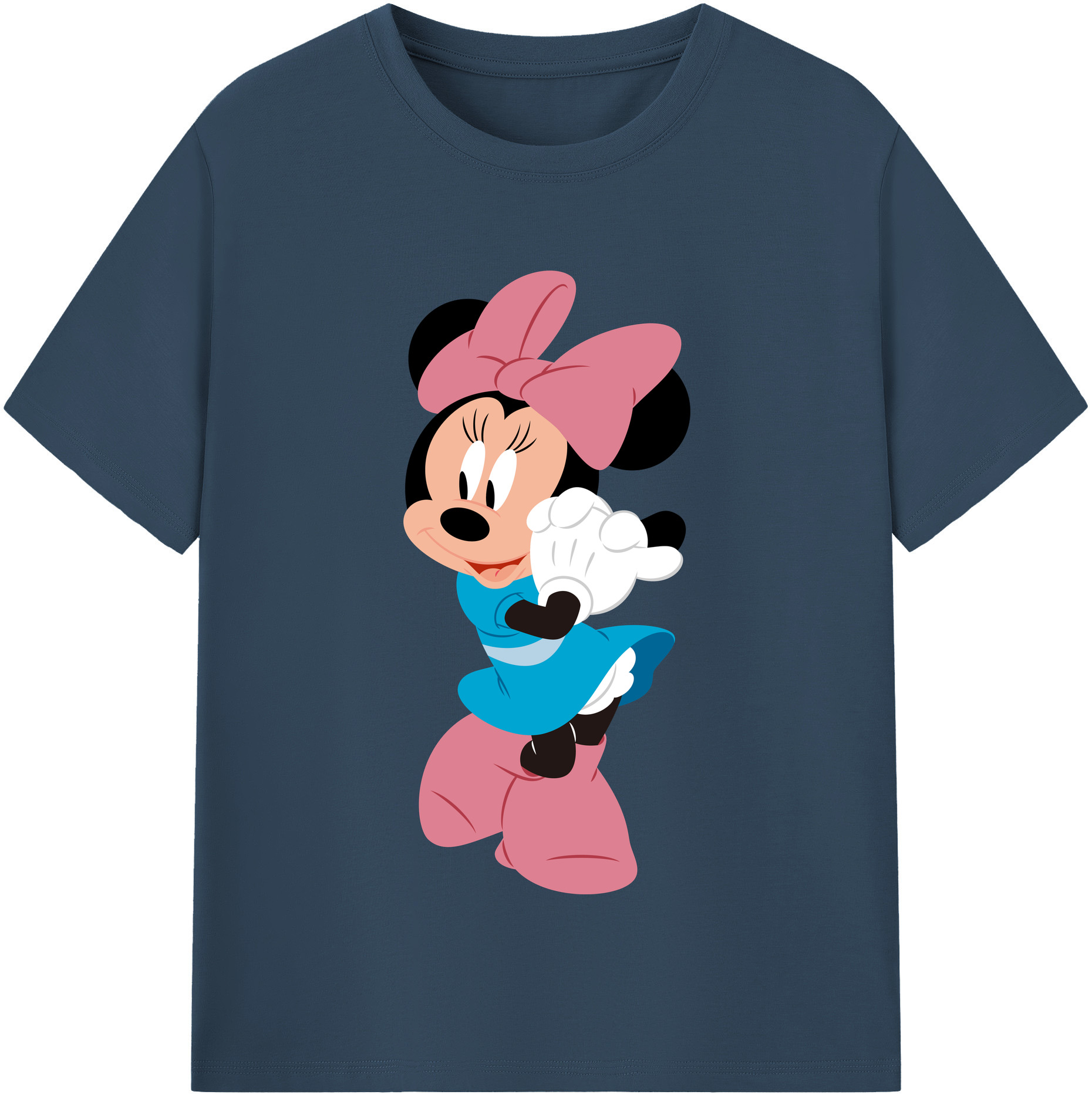 （画像用） ミッキーマウス Mickey Mouse レディースカジュアルプリントTシャツ（綿100％）
