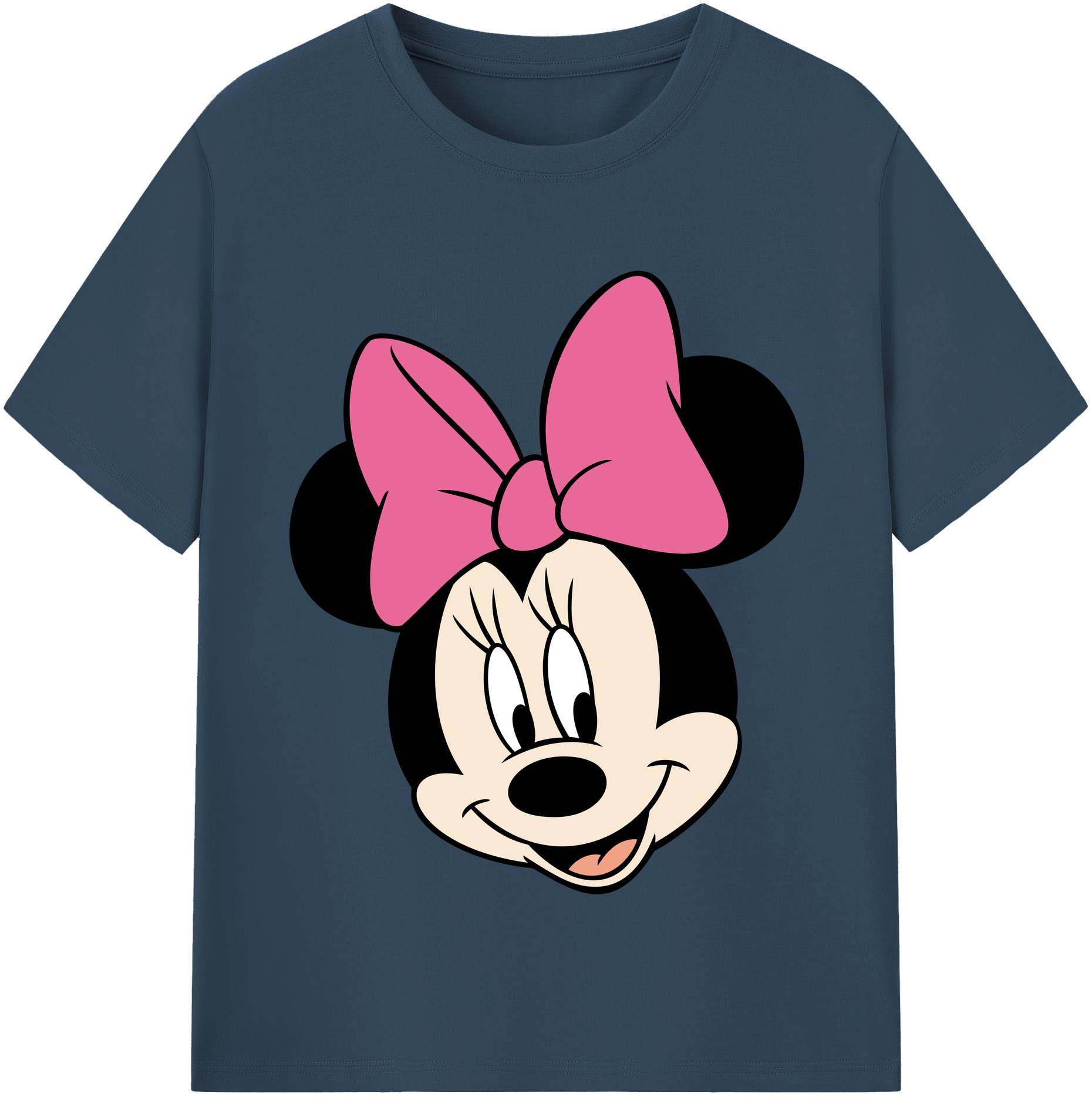 （画像用） ミッキーマウス Mickey Mouse レディースカジュアルプリントTシャツ（綿100％）