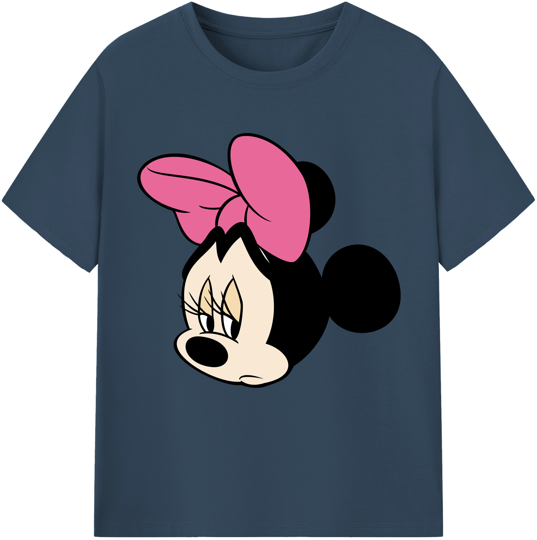 （画像用） ミッキーマウス Mickey Mouse レディースカジュアルプリントTシャツ（綿100％）