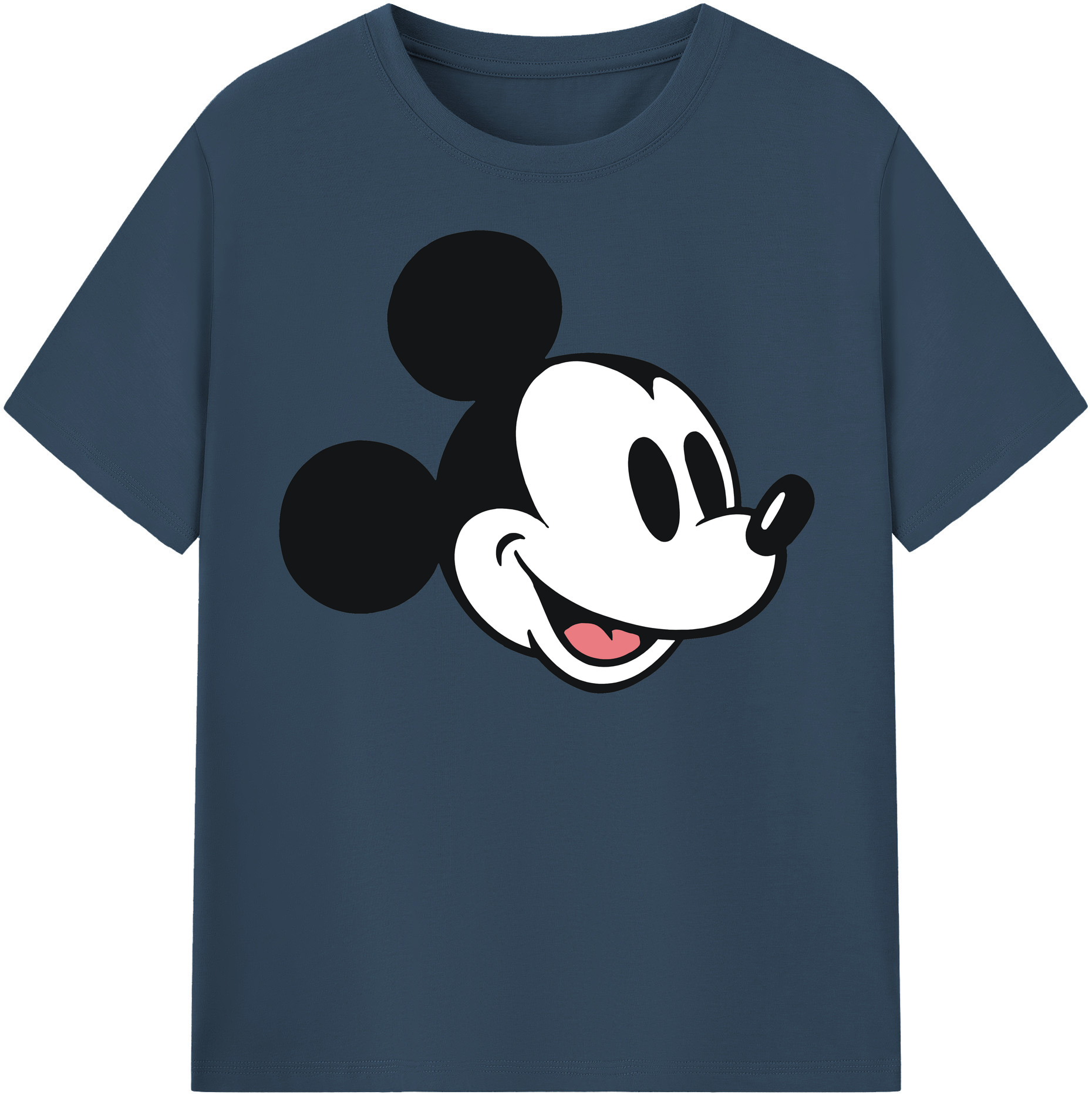 （画像用） ミッキーマウス Mickey Mouse レディースカジュアルプリントTシャツ（綿100％）