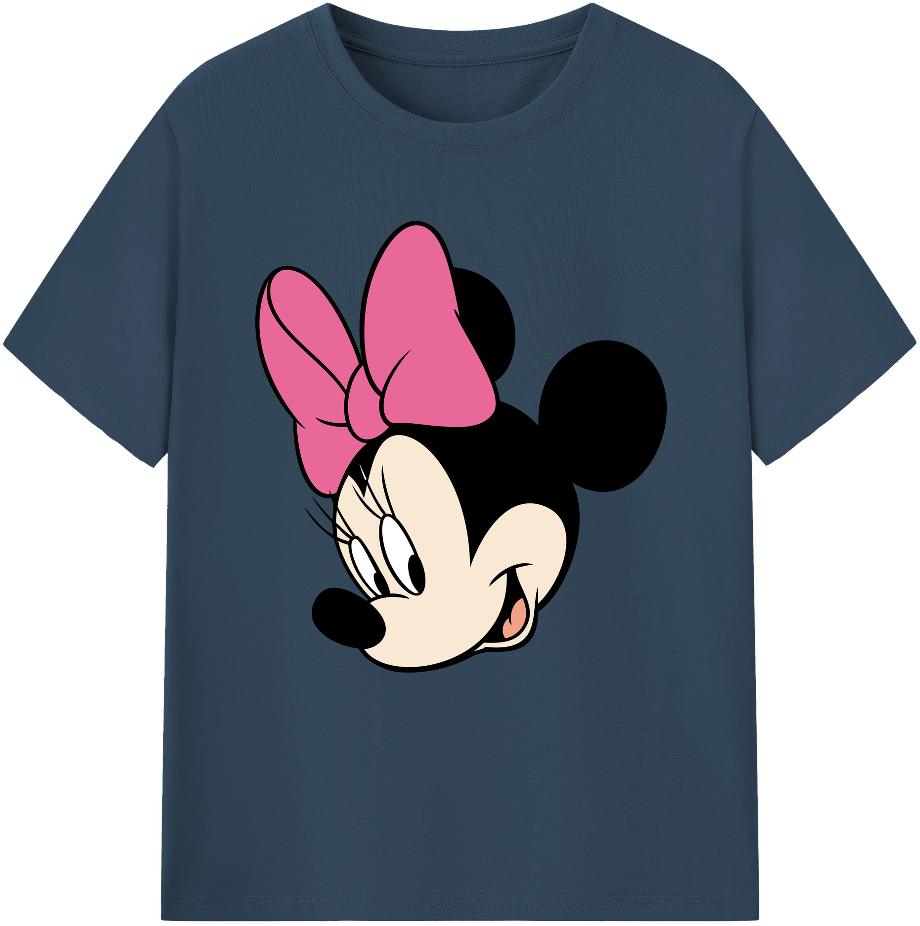 （画像用） ミッキーマウス Mickey Mouse レディースカジュアルプリントTシャツ（綿100％）