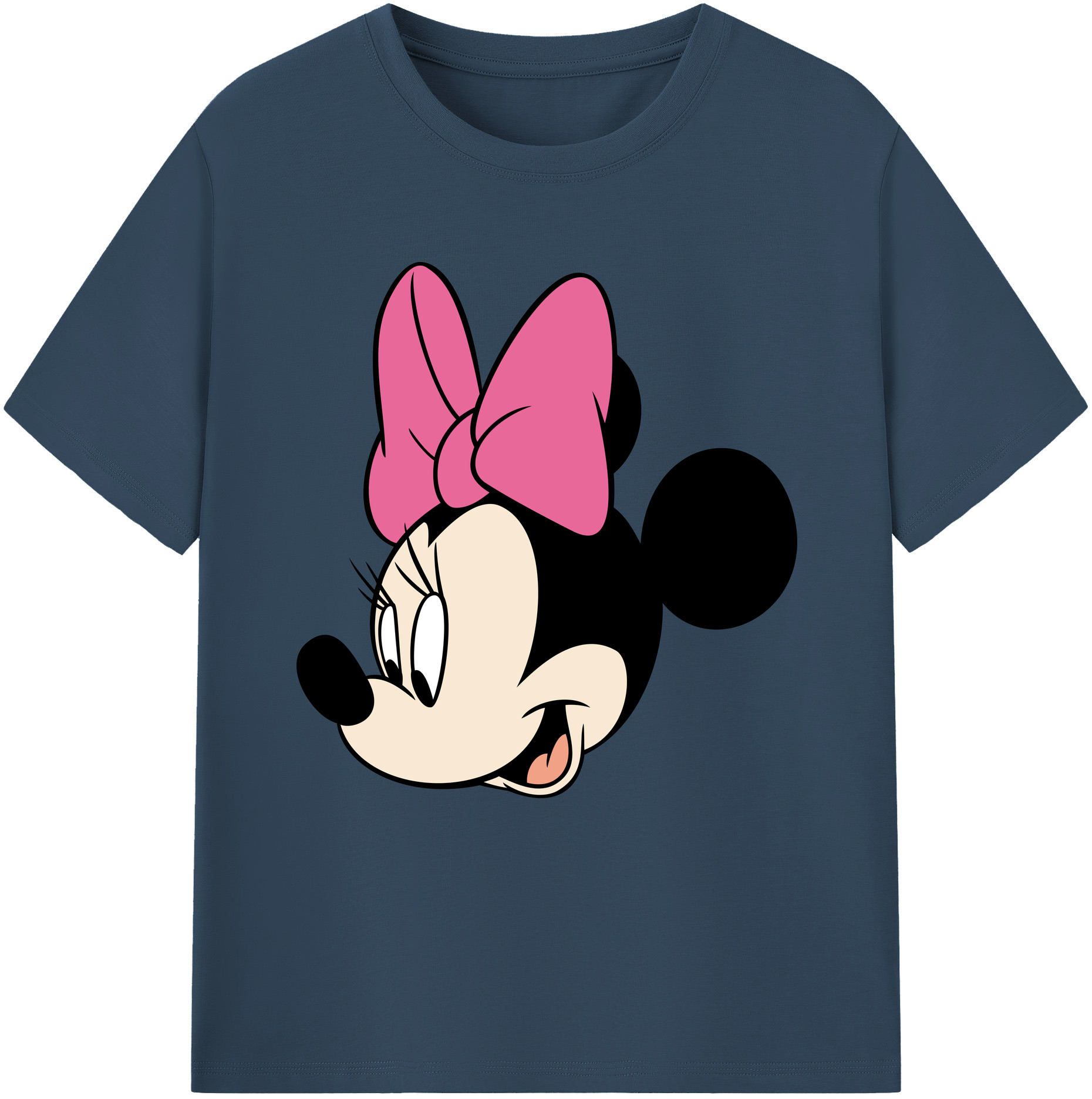 （画像用） ミッキーマウス Mickey Mouse レディースカジュアルプリントTシャツ（綿100％）