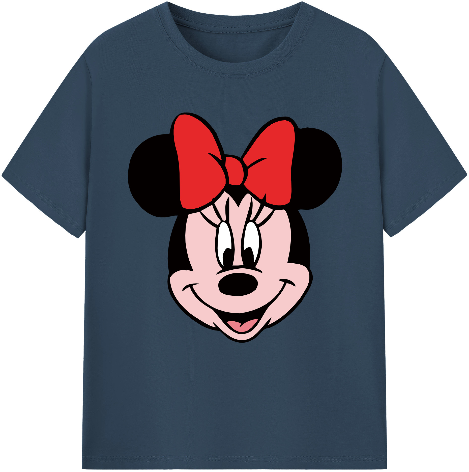 （画像用） ミッキーマウス Mickey Mouse レディースカジュアルプリントTシャツ（綿100％）