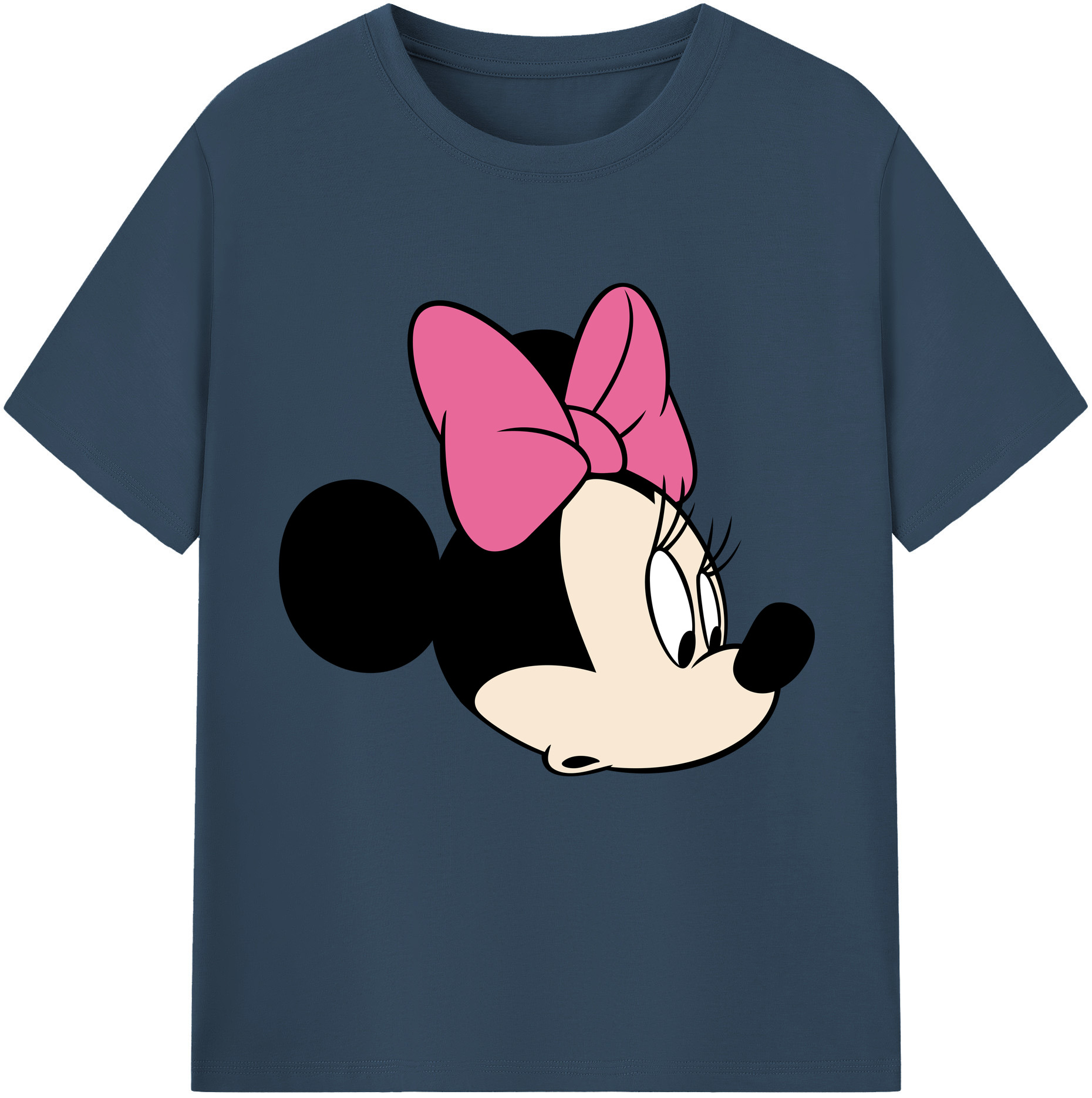 （画像用） ミッキーマウス Mickey Mouse レディースカジュアルプリントTシャツ（綿100％）
