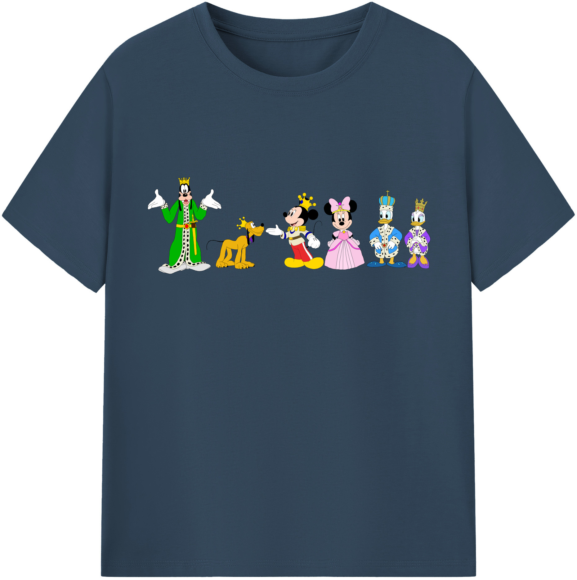 （画像用） ミッキーマウス Mickey Mouse レディースカジュアルプリントTシャツ（綿100％）