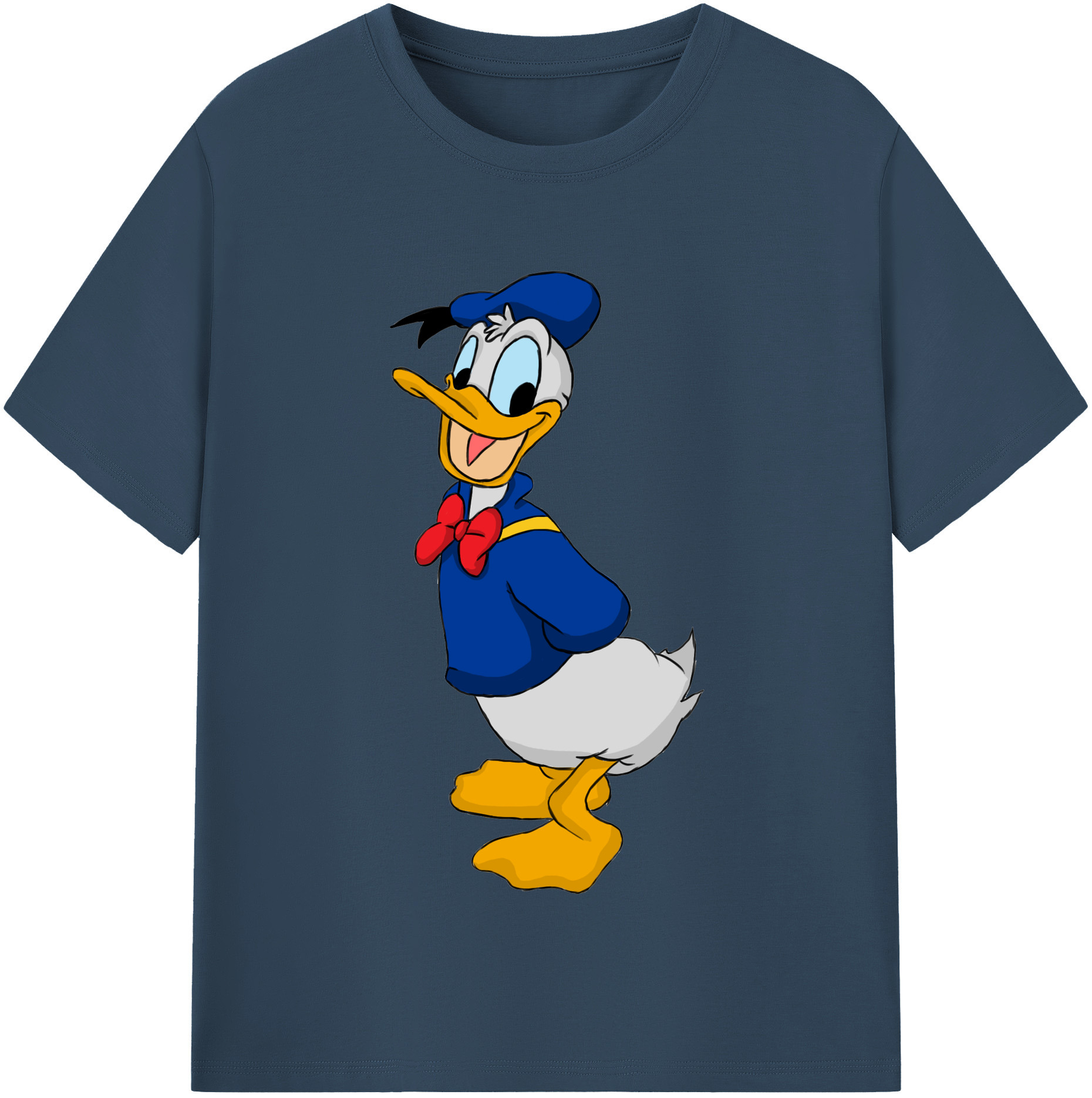（画像用） ミッキーマウス Mickey Mouse レディースカジュアルプリントTシャツ（綿100％）