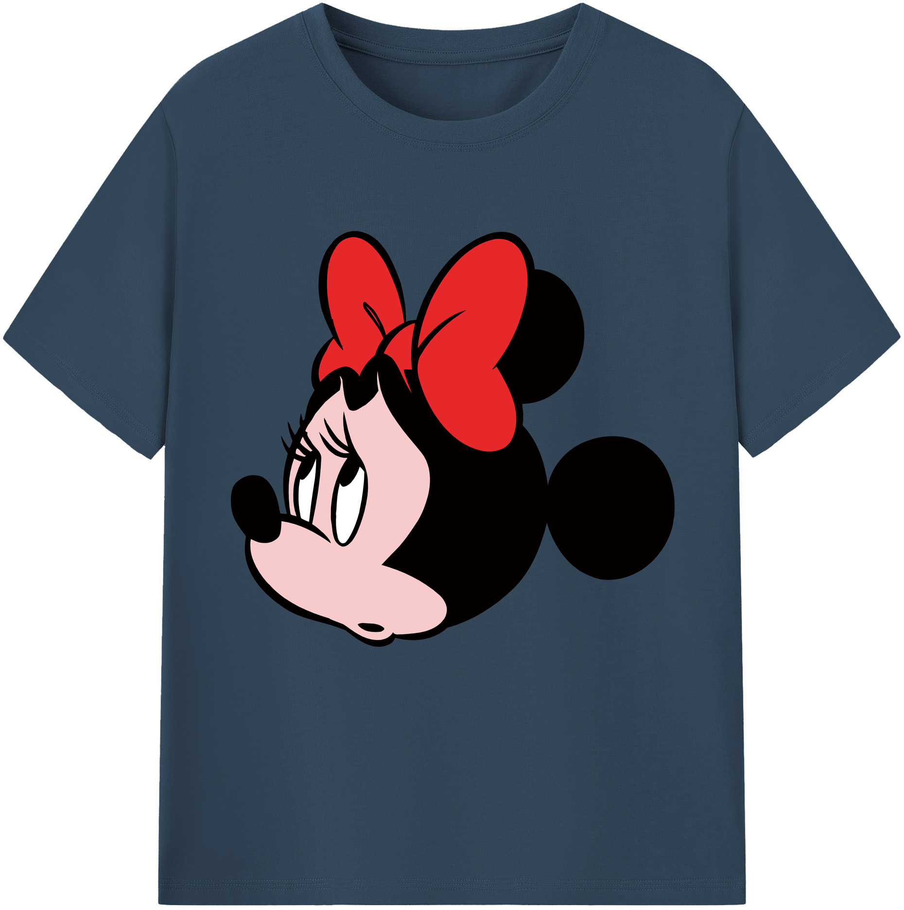 （画像用） ミッキーマウス Mickey Mouse レディースカジュアルプリントTシャツ（綿100％）