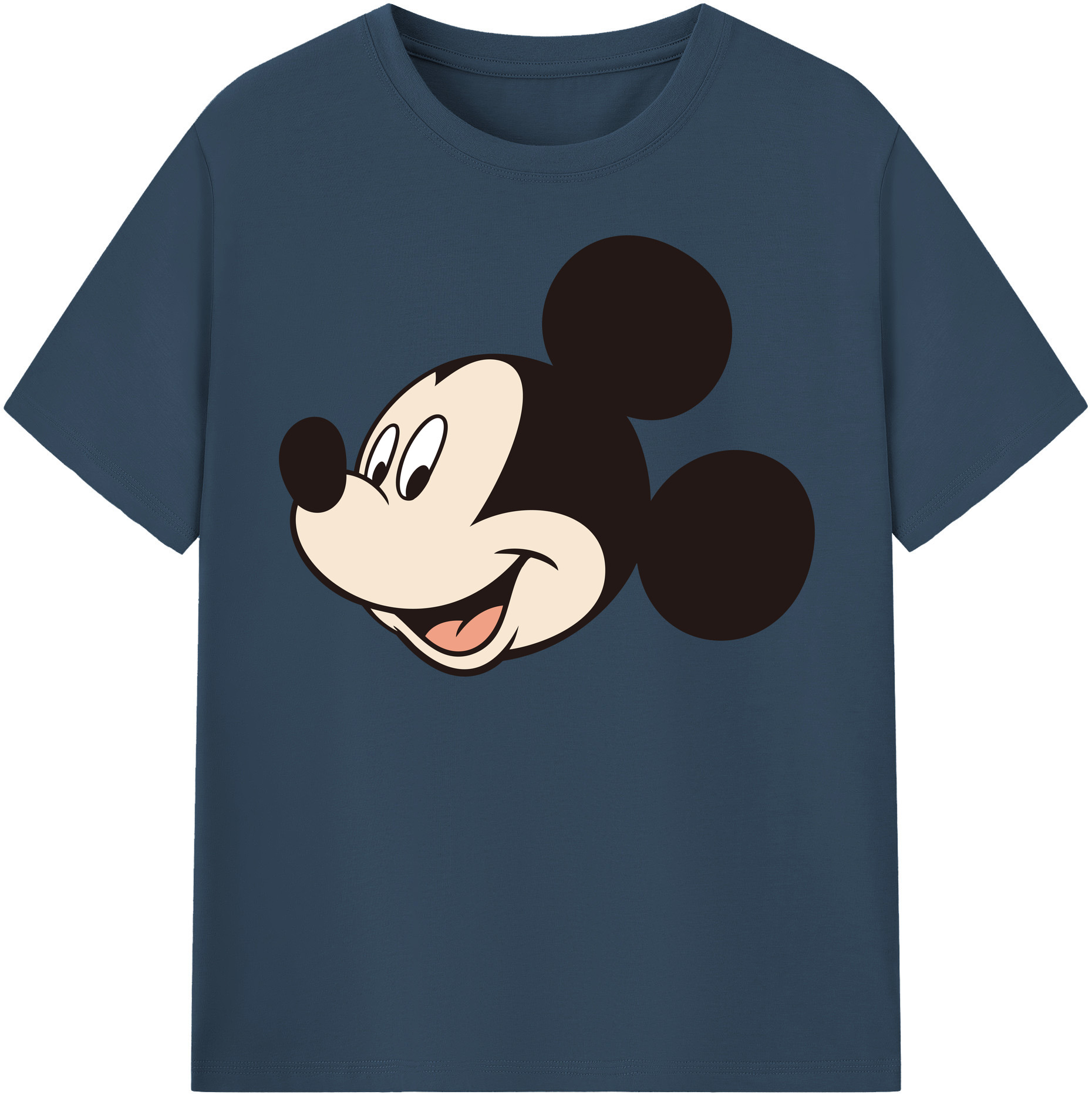 （画像用） ミッキーマウス Mickey Mouse レディースカジュアルプリントTシャツ（綿100％）
