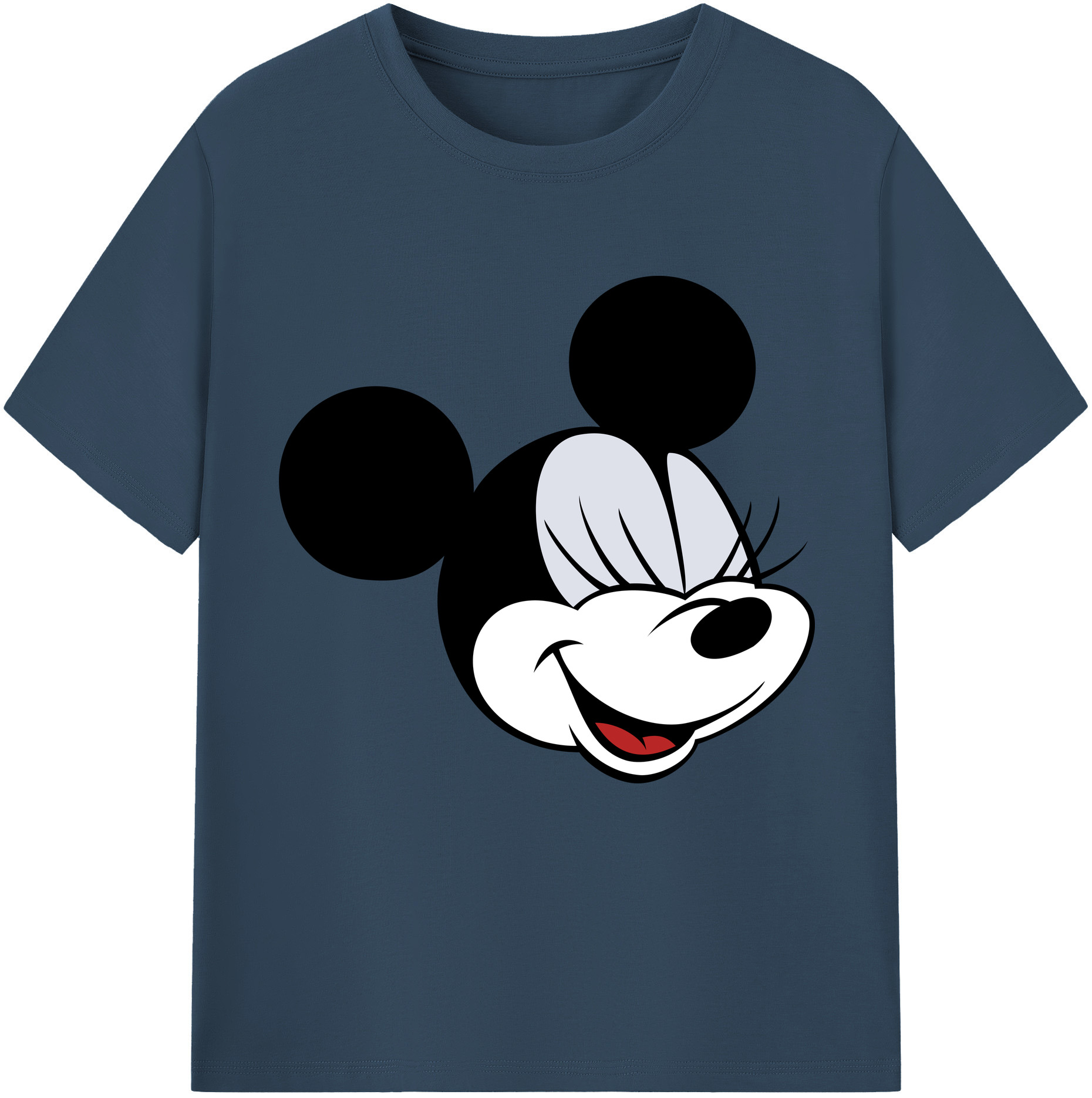 （画像用） ミッキーマウス Mickey Mouse レディースカジュアルプリントTシャツ（綿100％）